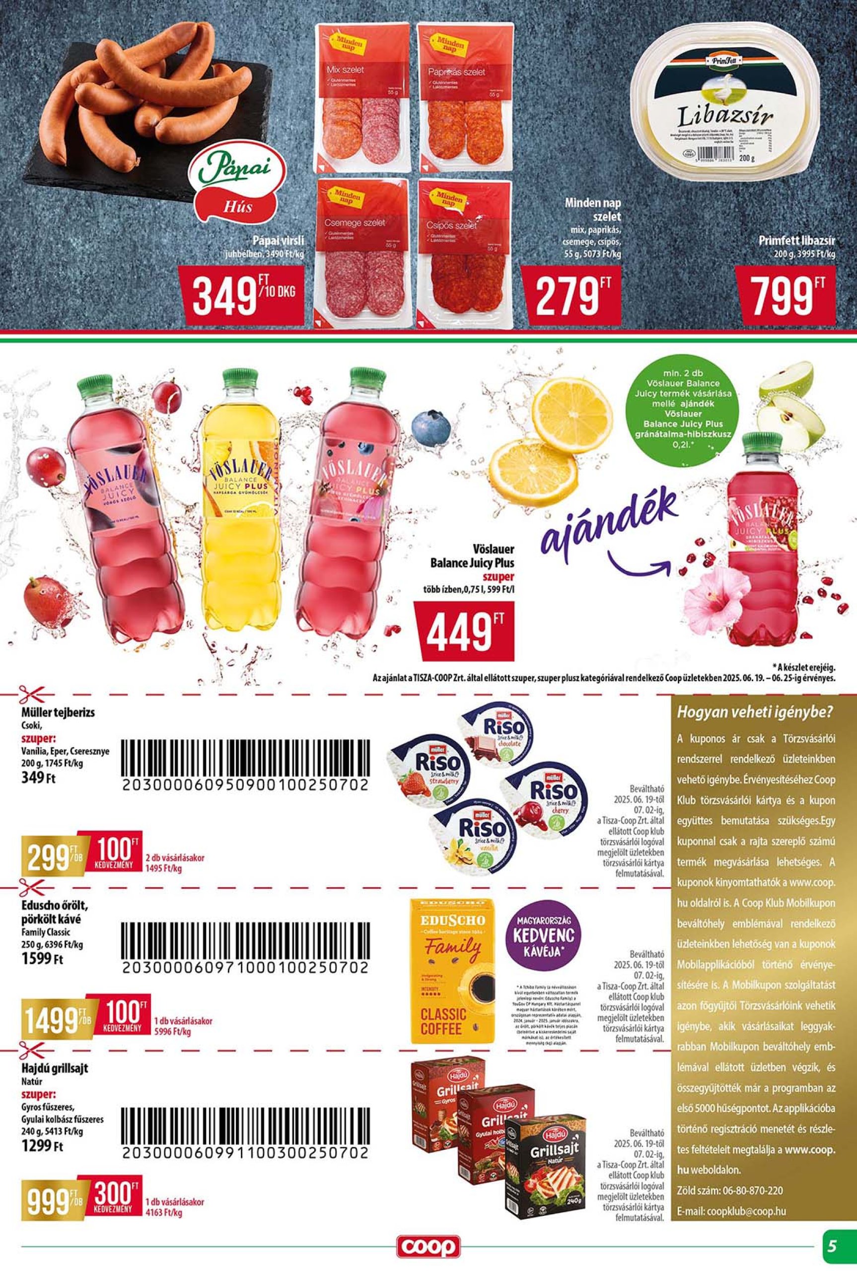 coop - Coop - Tisza - Abc-Szuper akciós újság, érvényes 06.19. - 06.25. - page: 5