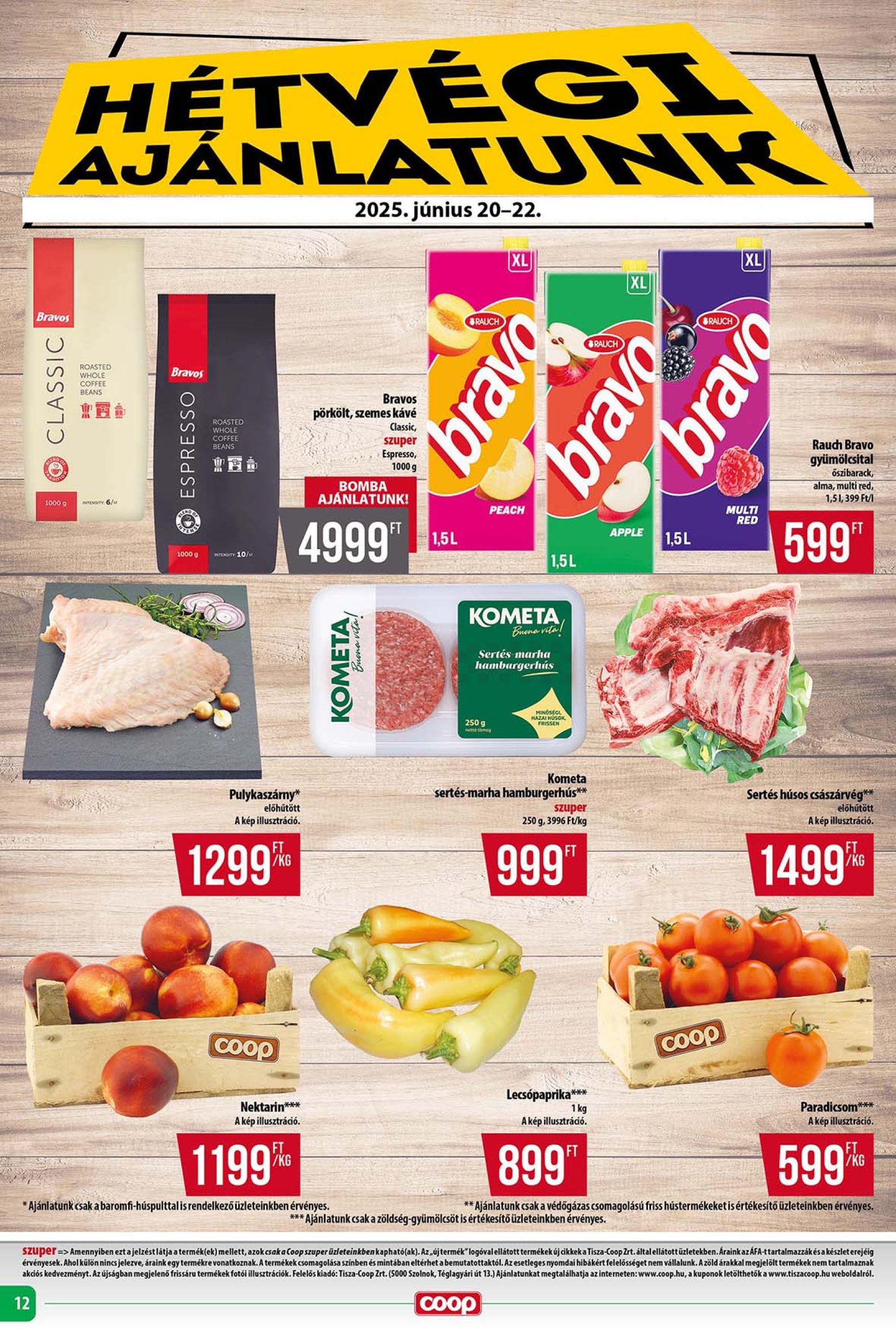 coop - Coop - Tisza - Abc-Szuper akciós újság, érvényes 06.19. - 06.25. - page: 12