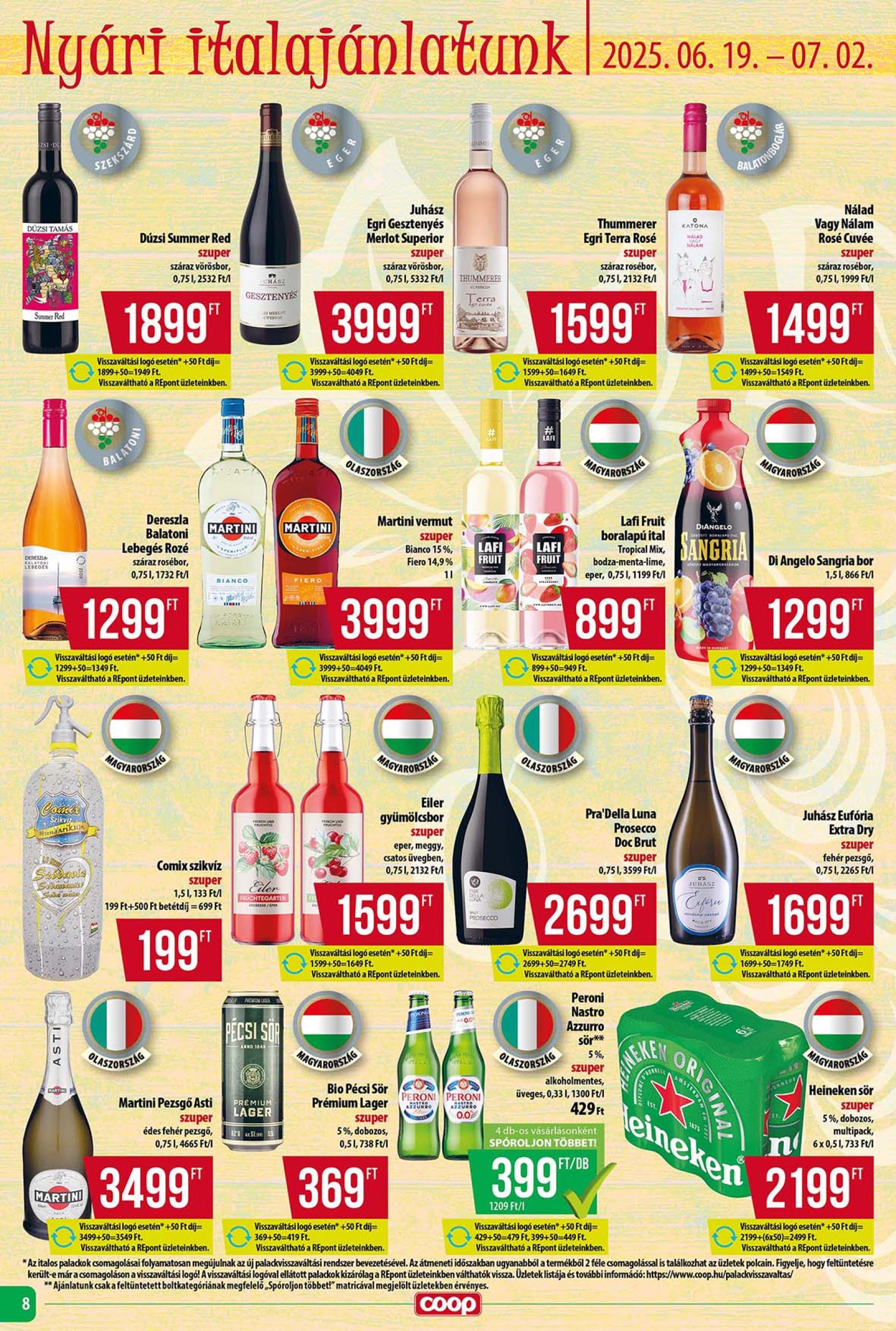 coop - Coop - Tisza - Abc-Szuper akciós újság, érvényes 06.19. - 06.25. - page: 8