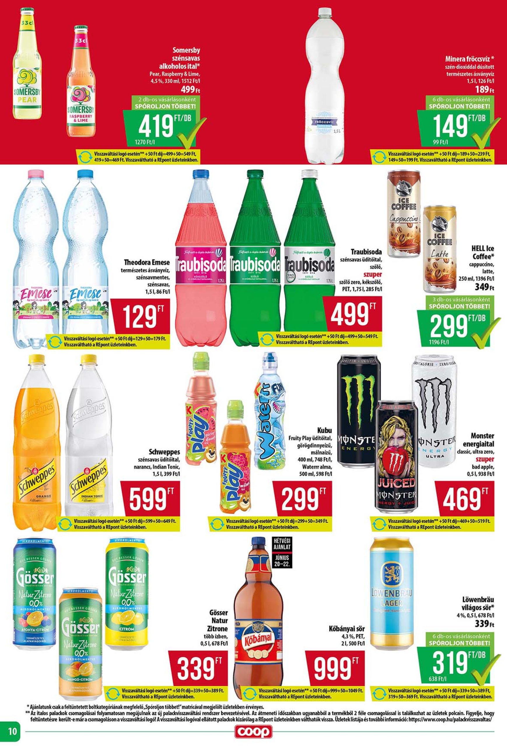 coop - Coop - Tisza - Abc-Szuper akciós újság, érvényes 06.19. - 06.25. - page: 10