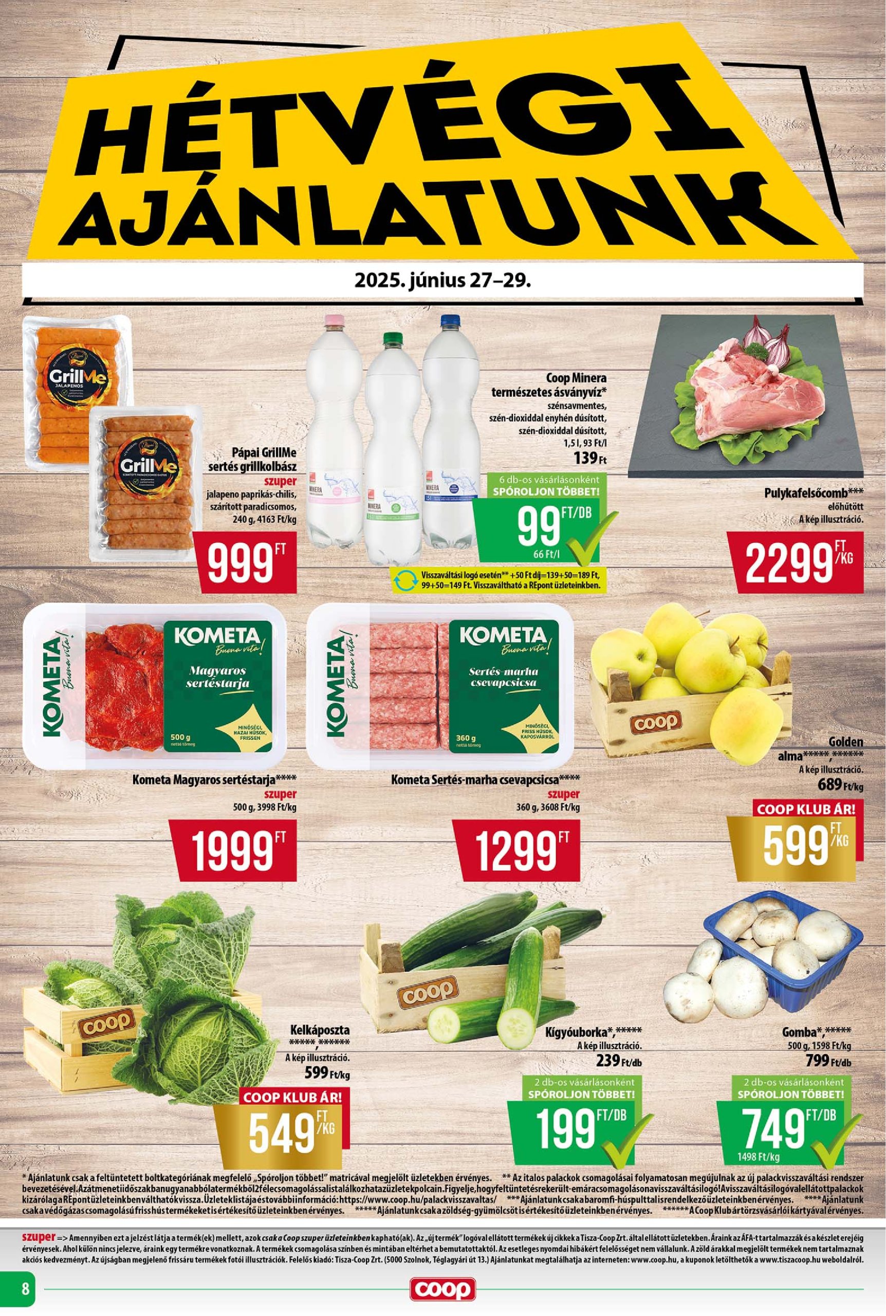 coop - Coop - Tisza - Abc-Szuper akciós újság, érvényes 06.26. - 07.02. - page: 8