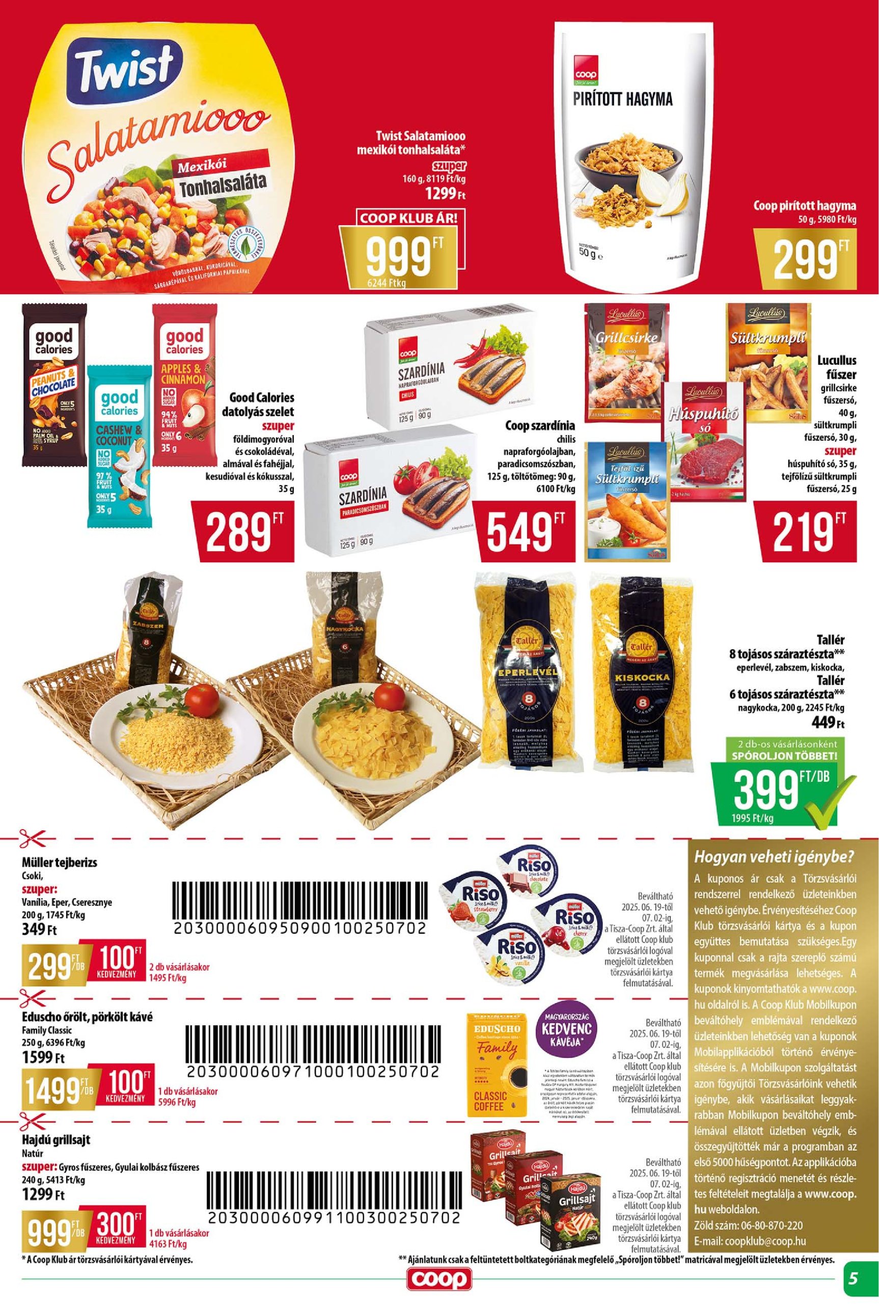 coop - Coop - Tisza - Abc-Szuper akciós újság, érvényes 06.26. - 07.02. - page: 5