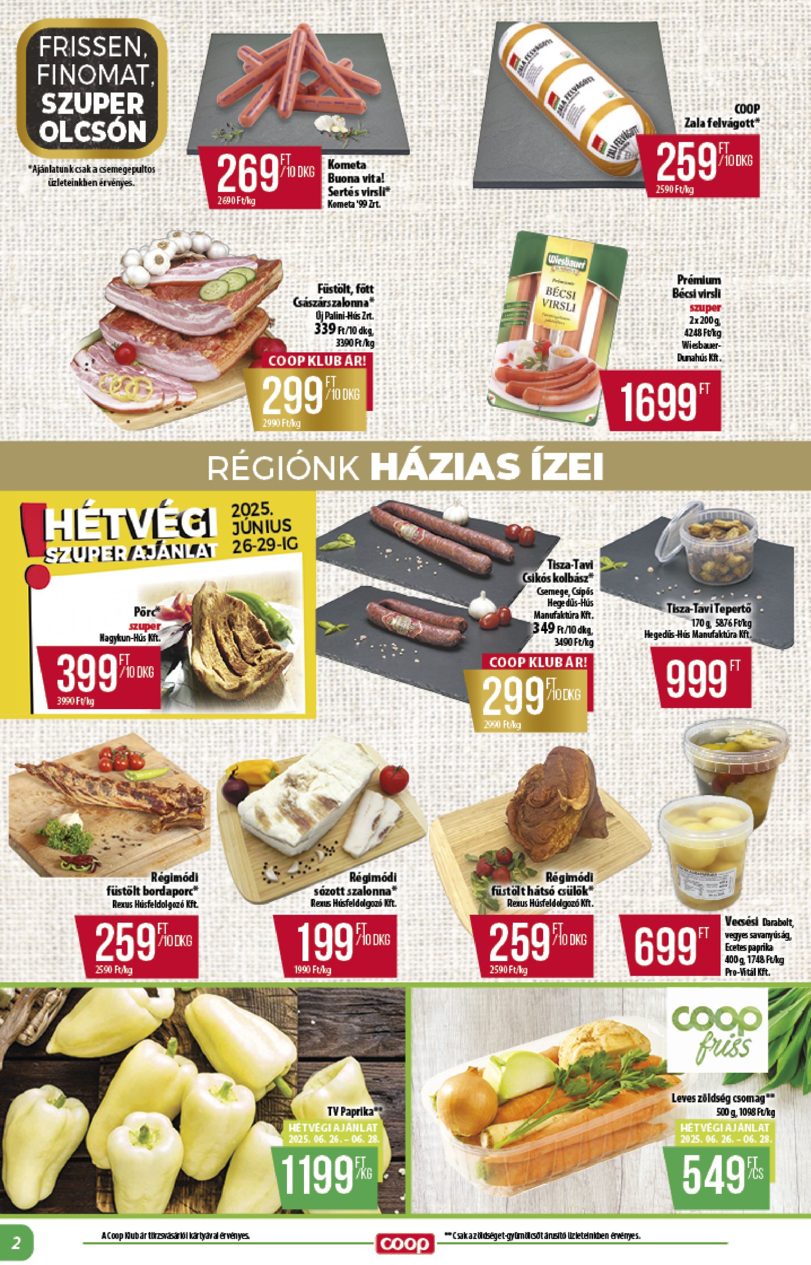 coop - Coop - Alföld akciós újság, érvényes 06.26. - 07.02. - page: 2