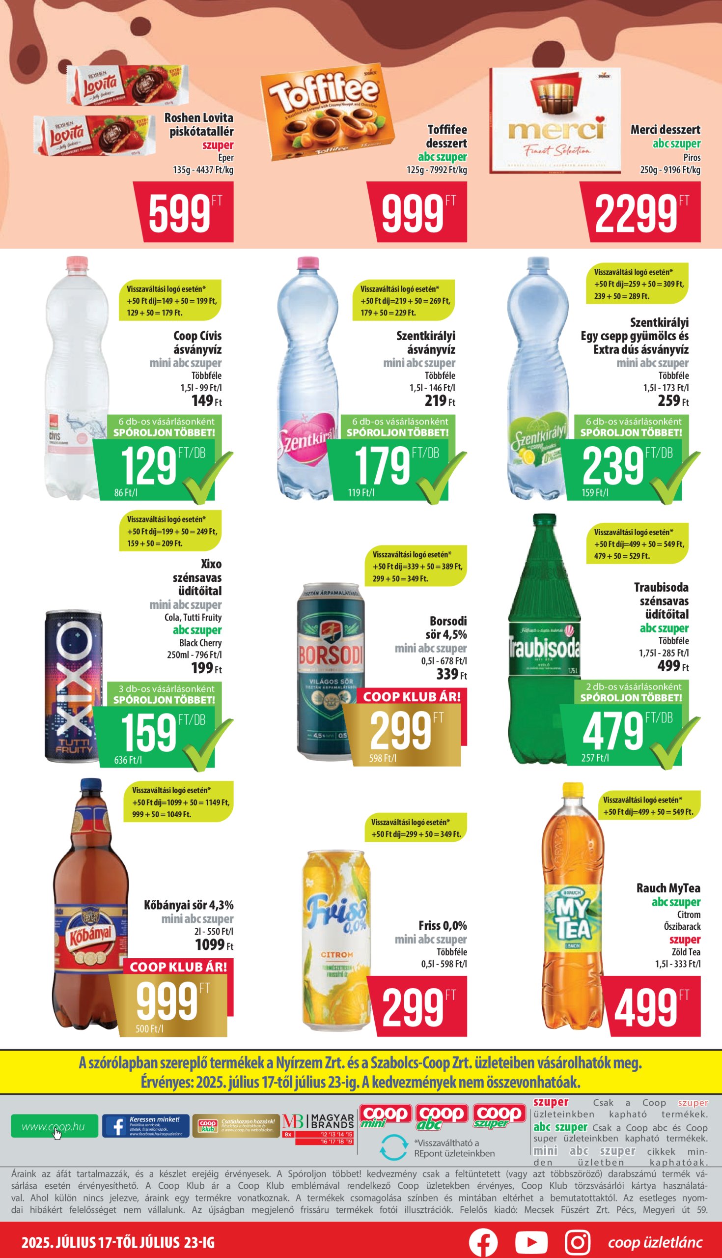coop - Coop - Mini Abc Szuper Nyírzem/Szabolcs akciós újság, érvényes 07.17. - 07.23. - page: 8