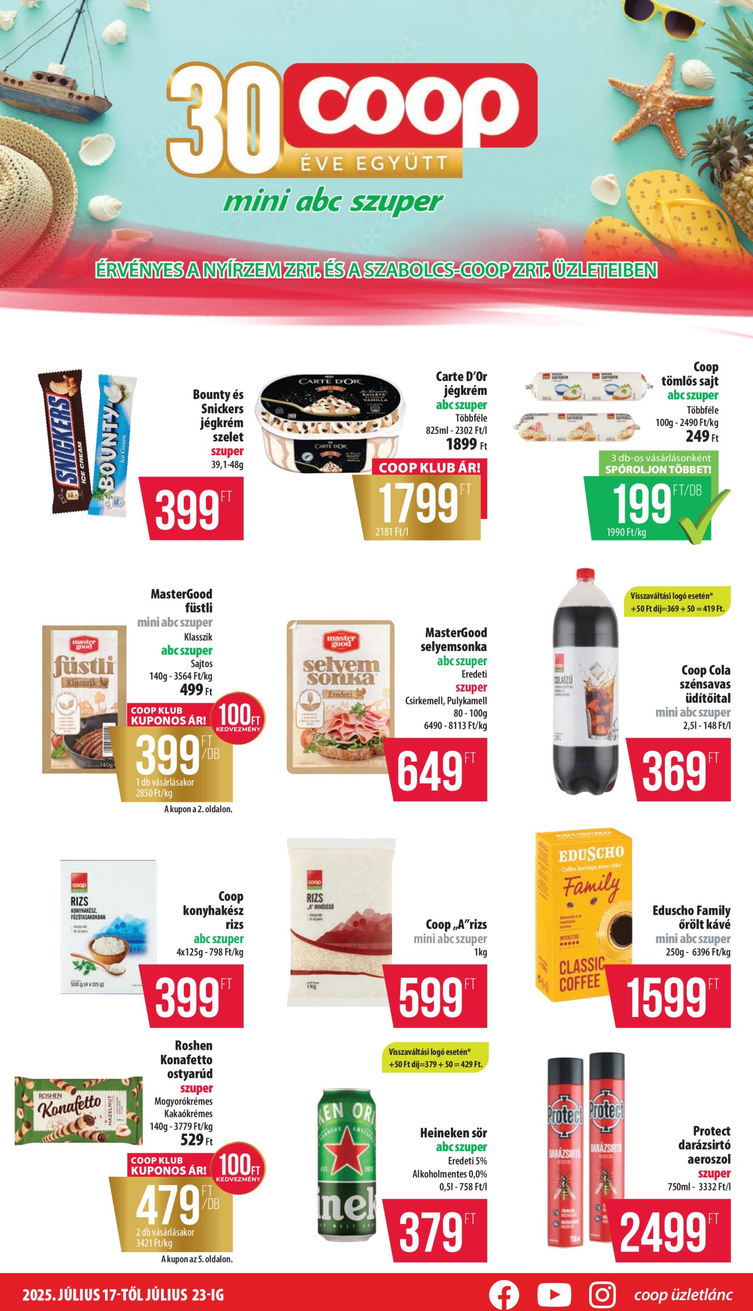 coop - Coop - Mini Abc Szuper Nyírzem/Szabolcs akciós újság, érvényes 07.17. - 07.23.