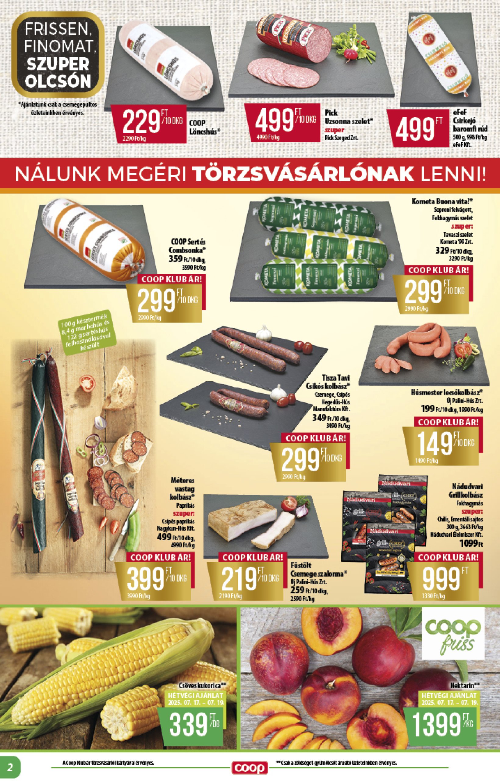 coop - Coop - Abc Szuper Alföld akciós újság, érvényes 07.17. - 07.23. - page: 2