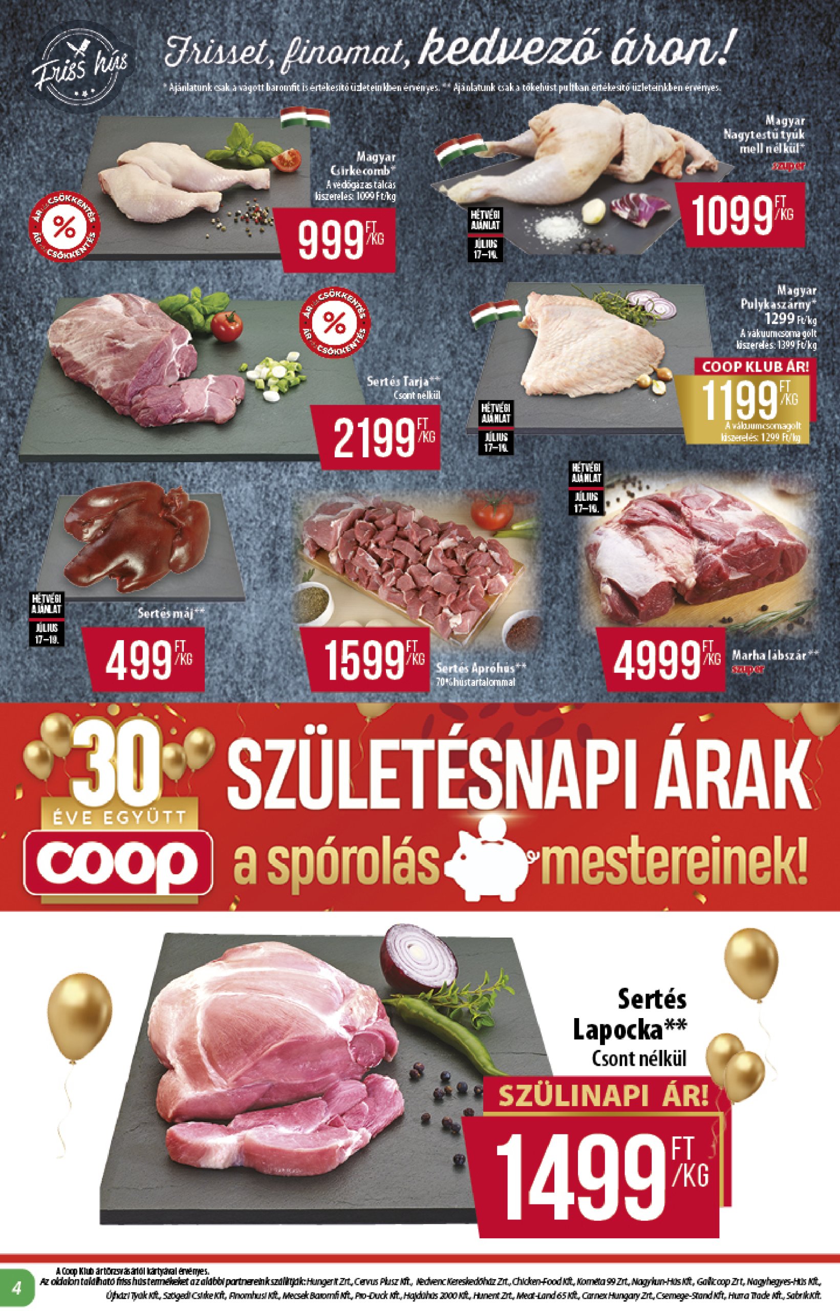 coop - Coop - Abc Szuper Alföld akciós újság, érvényes 07.17. - 07.23. - page: 4