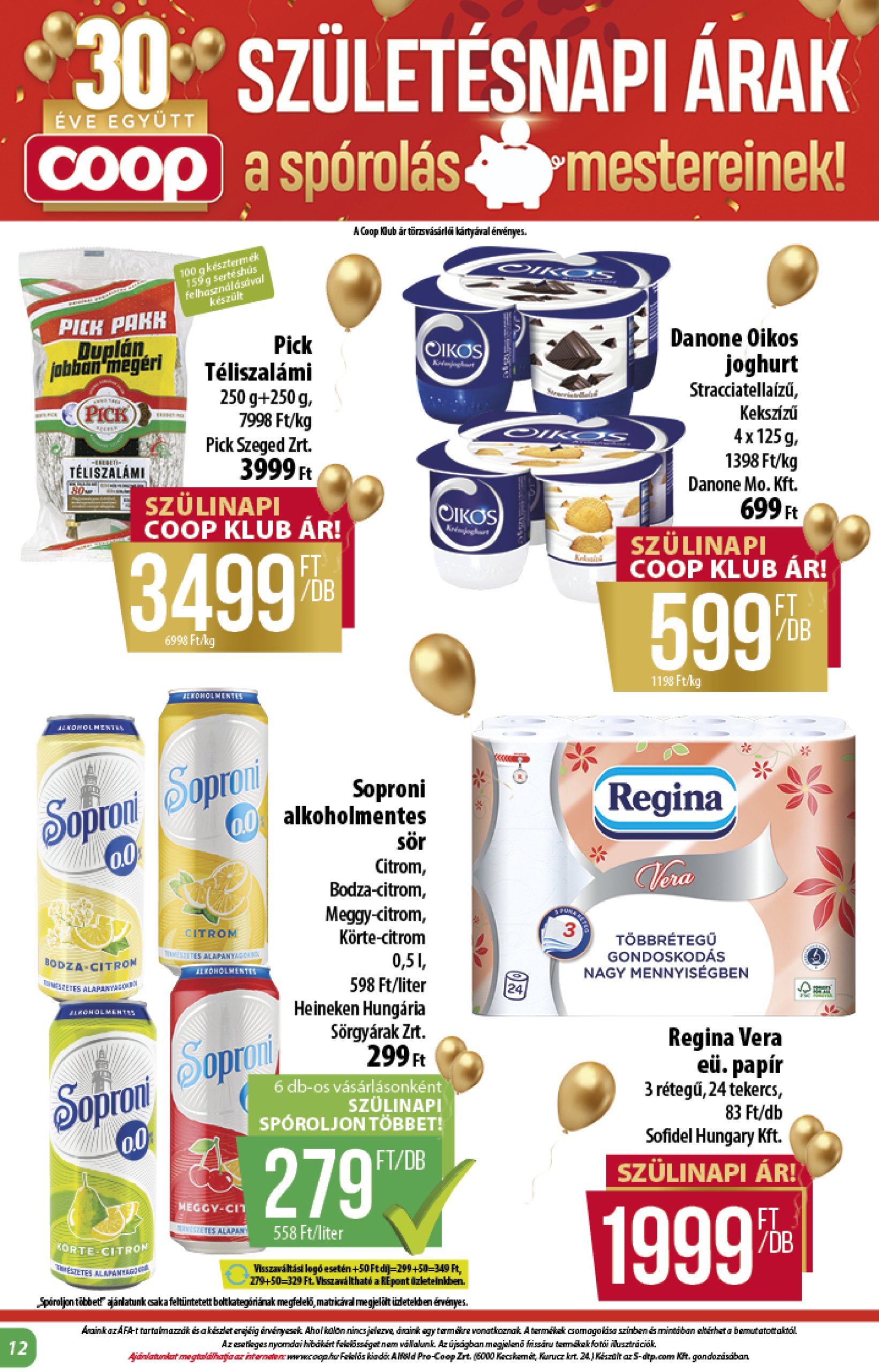 coop - Coop - Abc Szuper Alföld akciós újság, érvényes 07.17. - 07.23. - page: 12