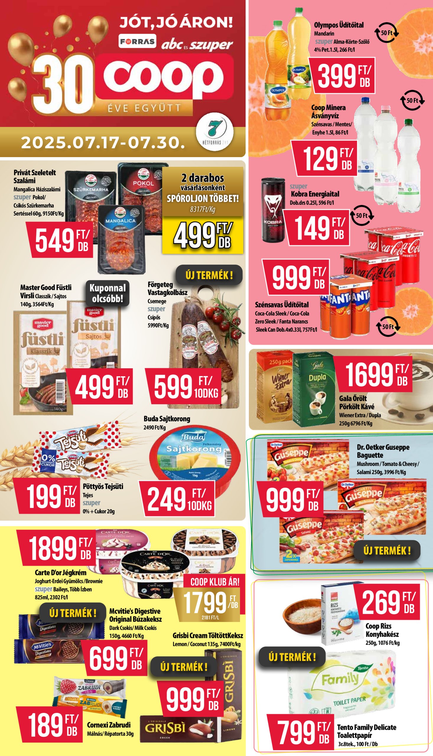 coop - Coop - Abc Szuper Hétforrás akciós újság, érvényes 07.17. - 07.30.