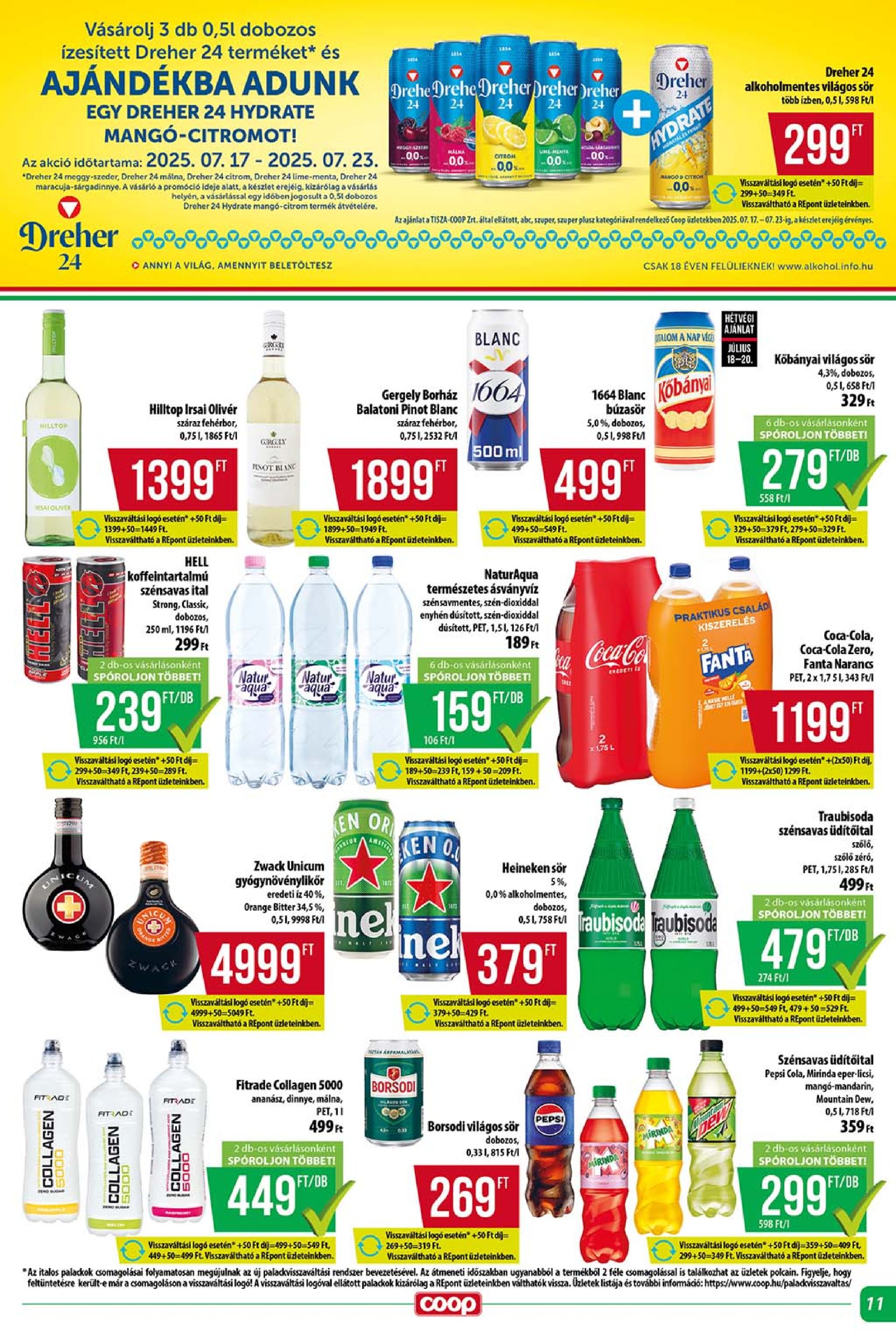 coop - Coop - Szuper Plusz akciós újság, érvényes 07.17. - 07.23. - page: 11