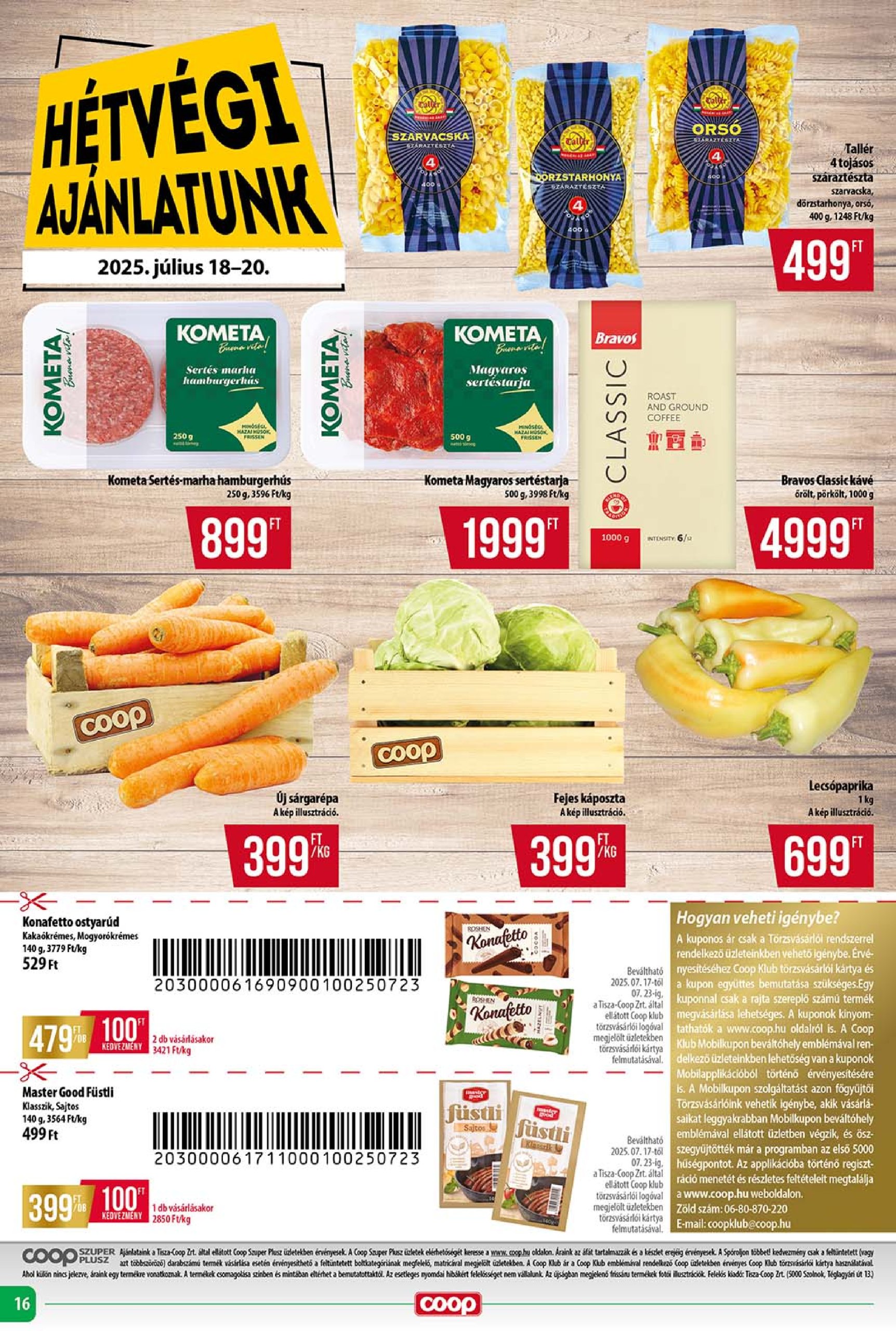 coop - Coop - Szuper Plusz akciós újság, érvényes 07.17. - 07.23. - page: 16