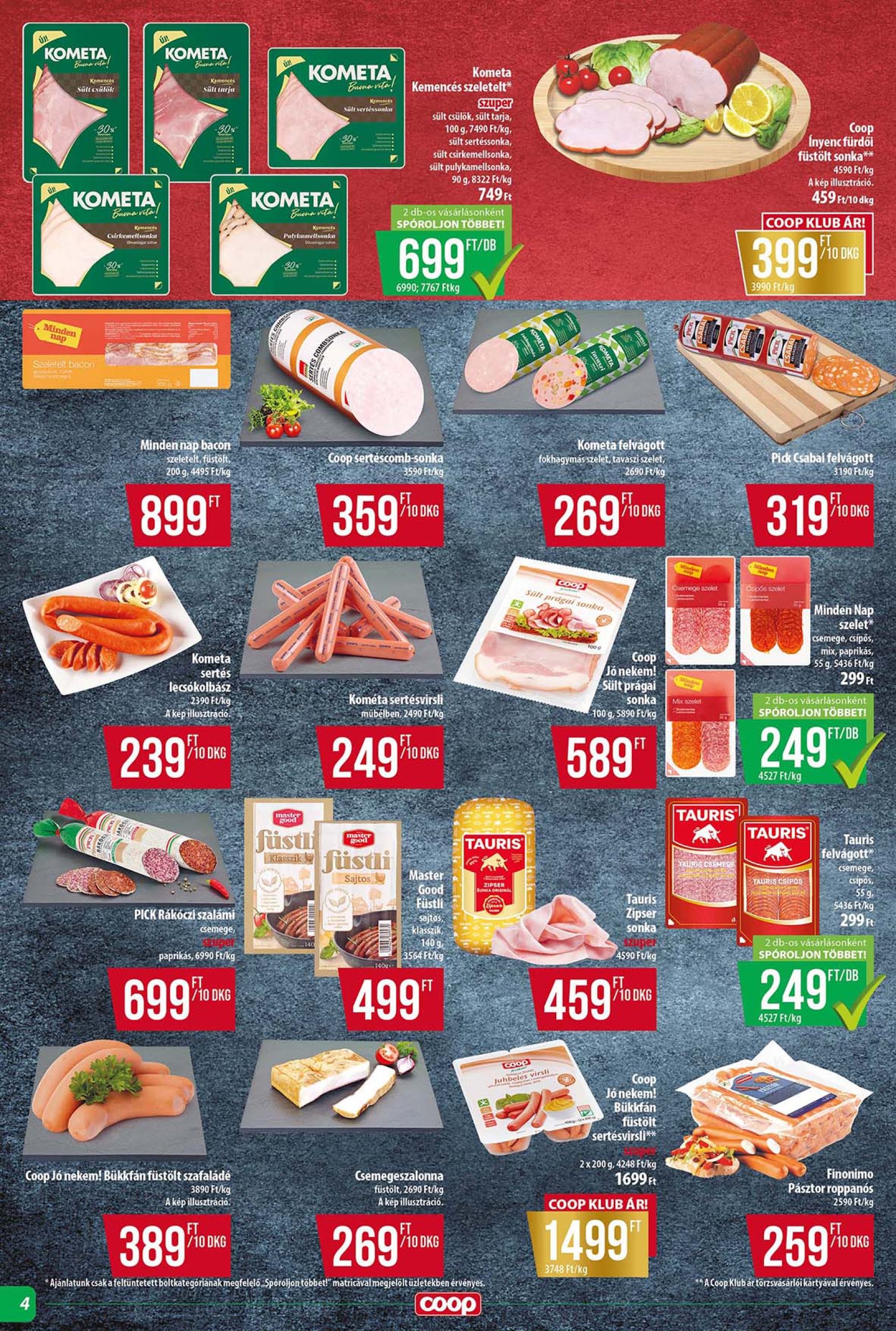 coop - Coop - Tisza - Abc-Szuper akciós újság, érvényes 07.24. - 07.30. - page: 4