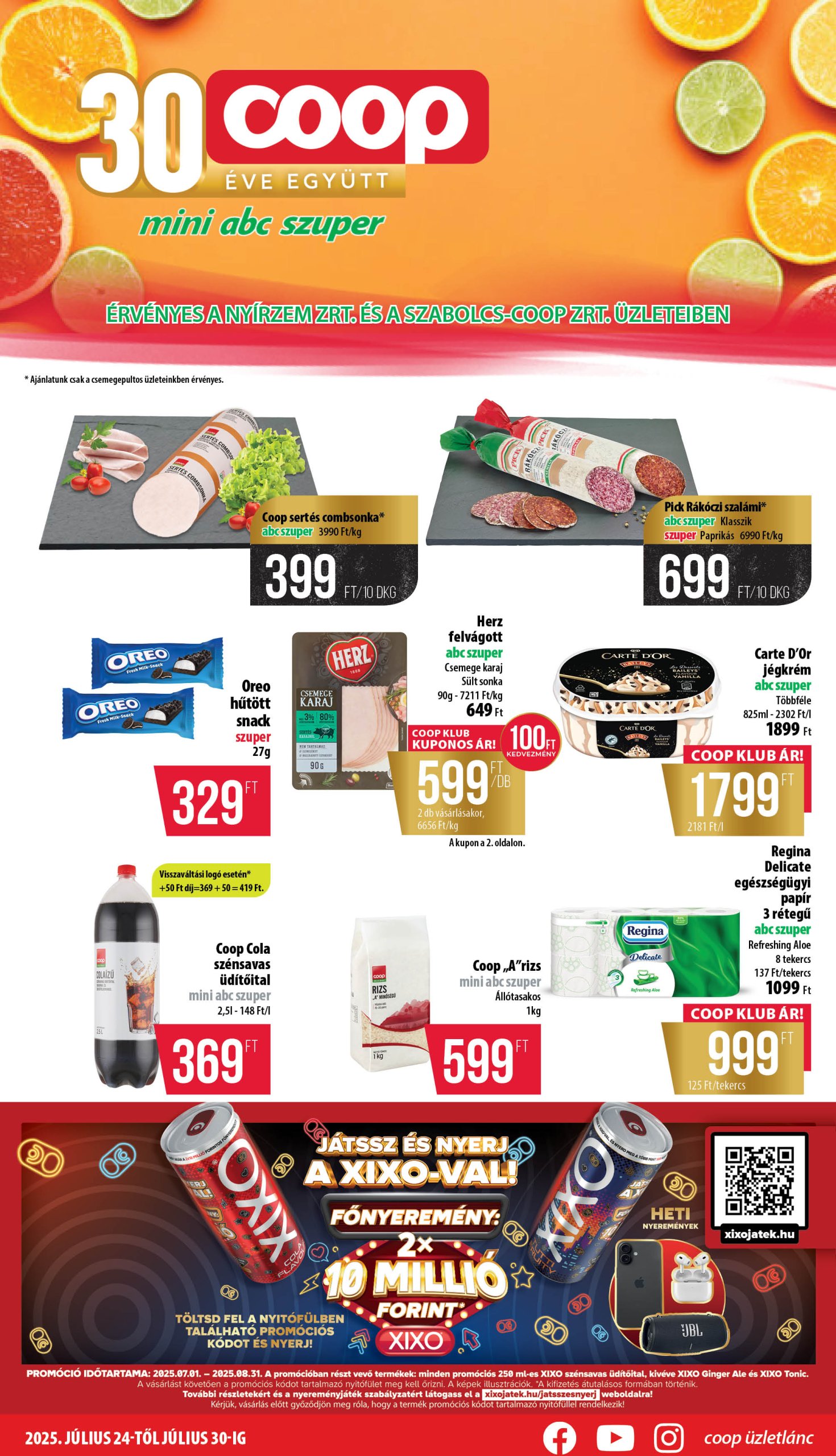 coop - Coop - Nyírzem/Szabolcs Coop akciós újság, érvényes 07.24. - 07.30.