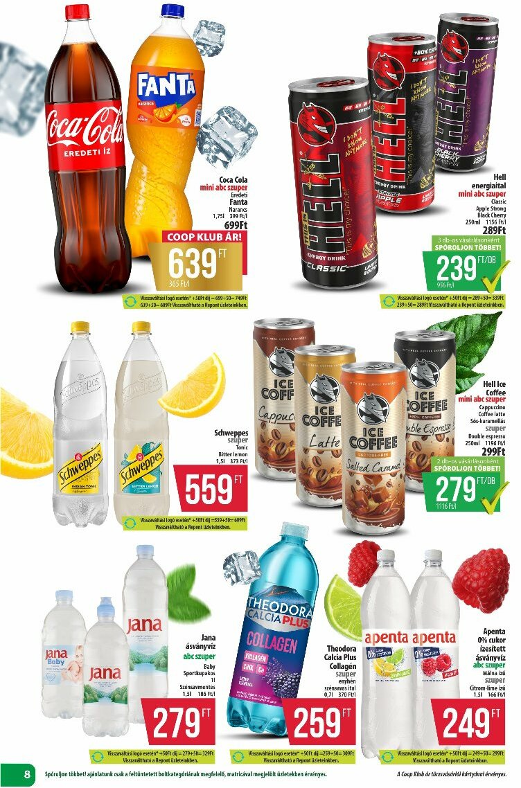 coop - Coop - Észak-Kelet akciós újság, érvényes 08.14. - 08.19. - page: 8