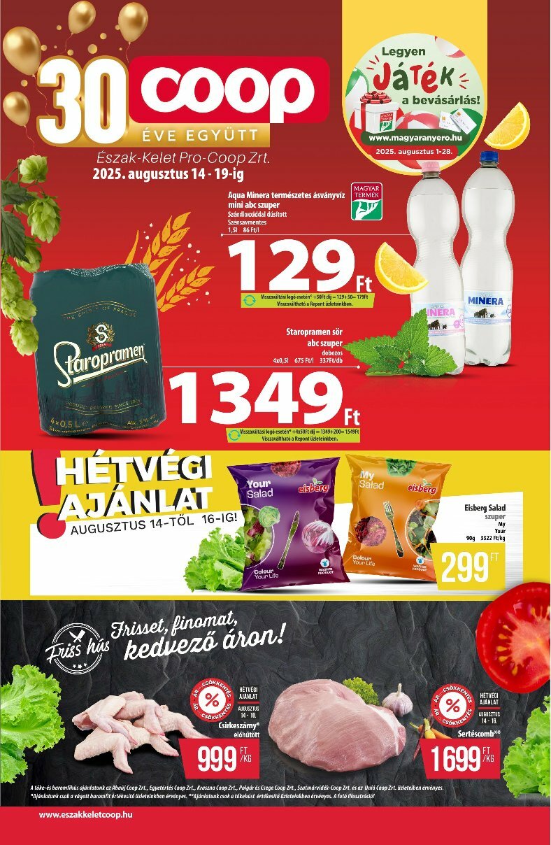 coop - Coop - Észak-Kelet akciós újság, érvényes 08.14. - 08.19.