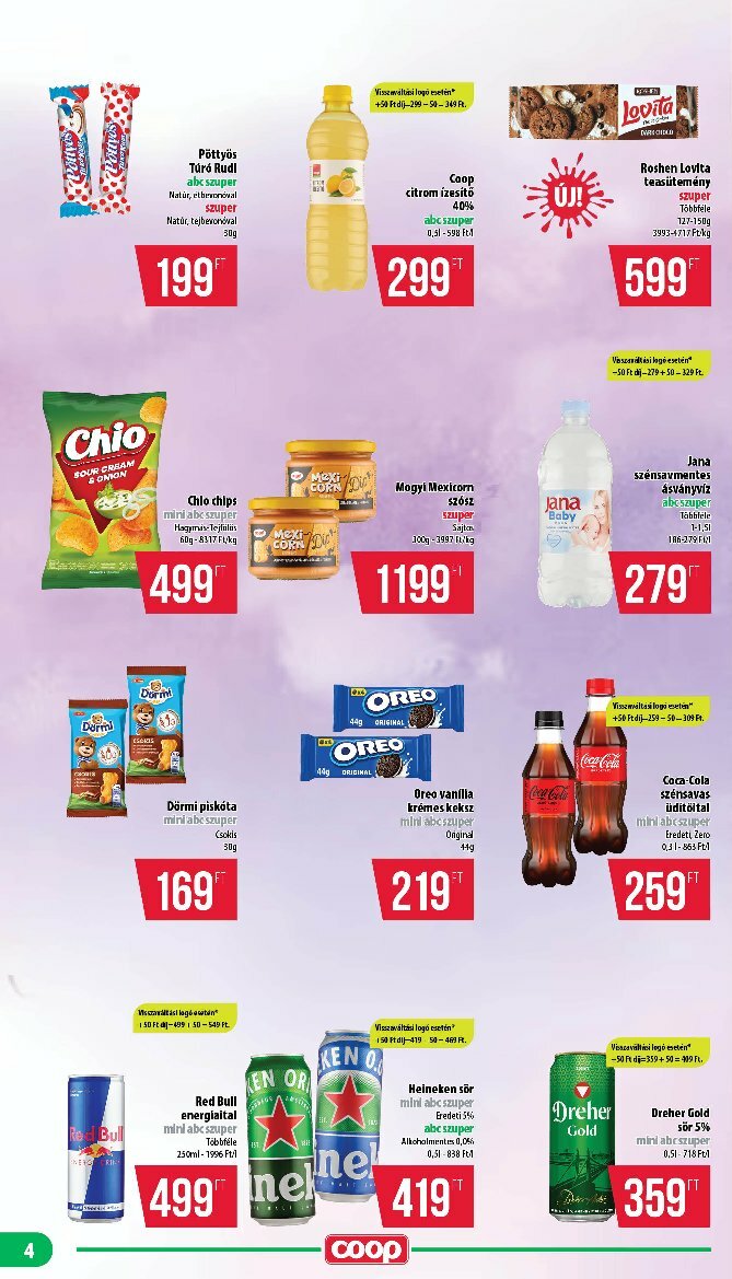 coop - Coop - Mecsek akciós újság, érvényes 08.14. - 08.19. - page: 4