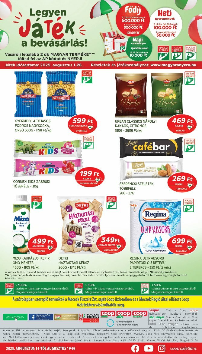 coop - Coop - Mecsek akciós újság, érvényes 08.14. - 08.19. - page: 8
