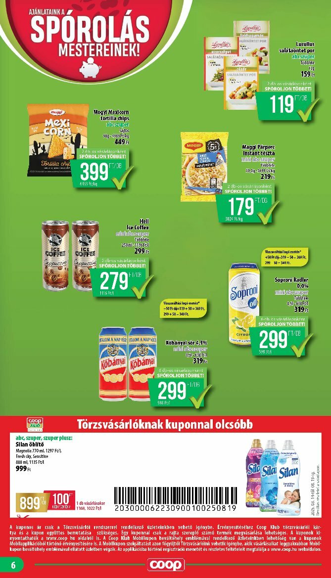 coop - Coop - Mecsek akciós újság, érvényes 08.14. - 08.19. - page: 6