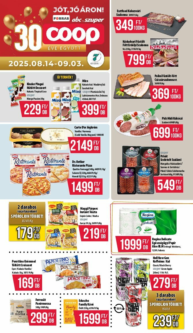 coop - Coop - Hétforrás akciós újság, érvényes 08.14. - 09.03.