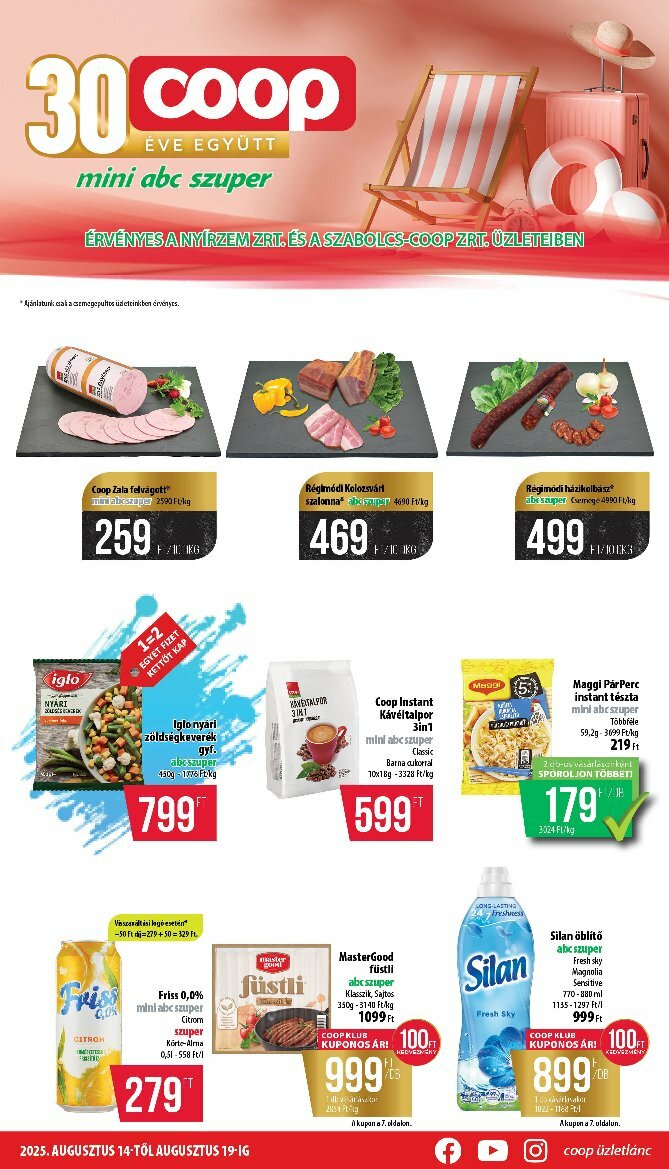 coop - Coop - Nyírzem/Szabolcs Coop akciós újság, érvényes 08.14. - 08.19.