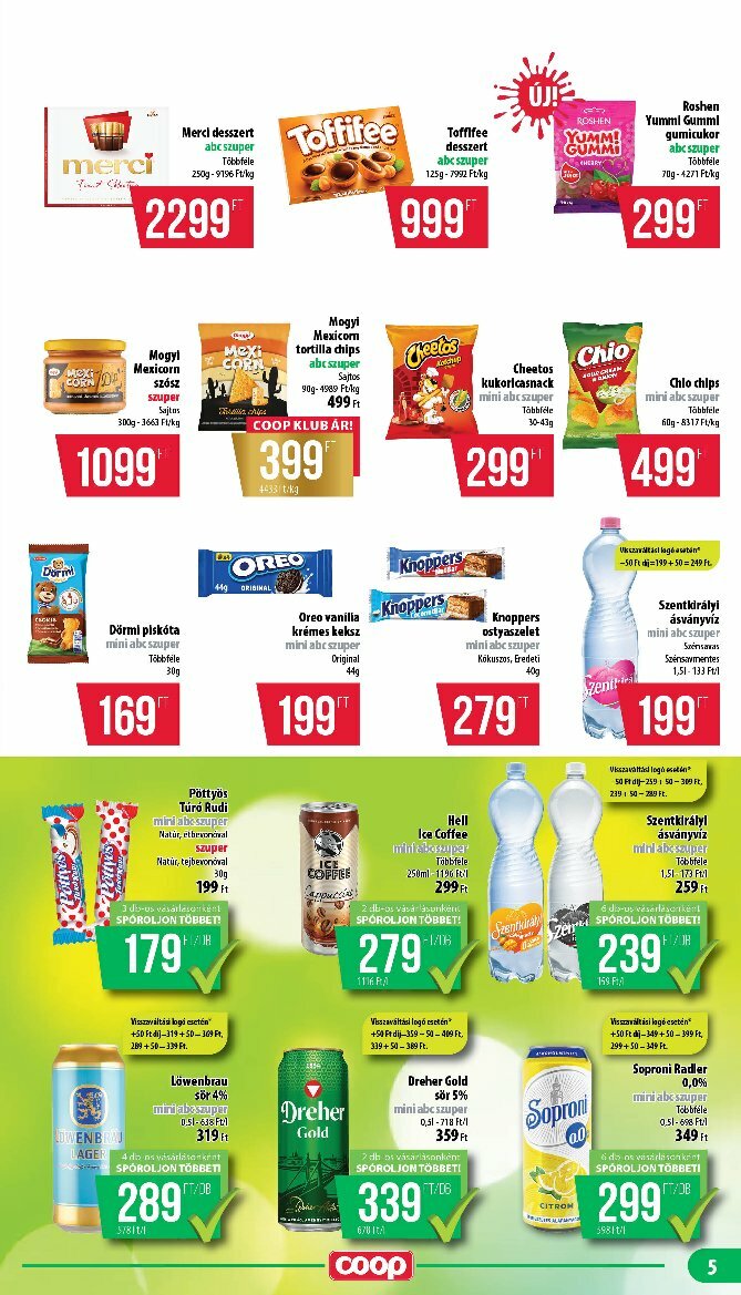 coop - Coop - Nyírzem/Szabolcs Coop akciós újság, érvényes 08.14. - 08.19. - page: 5