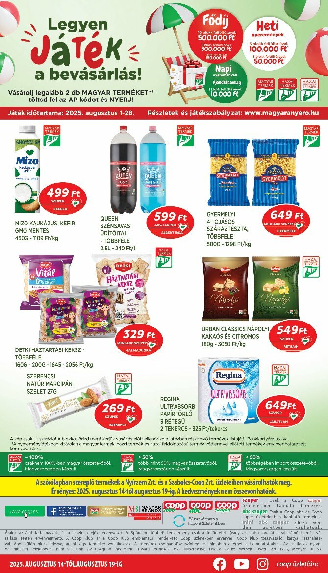 coop - Coop - Nyírzem/Szabolcs Coop akciós újság, érvényes 08.14. - 08.19. - page: 8