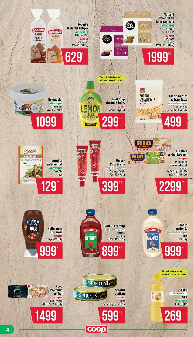 coop - Coop - Nyírzem/Szabolcs Coop akciós újság, érvényes 08.14. - 08.19. - page: 4