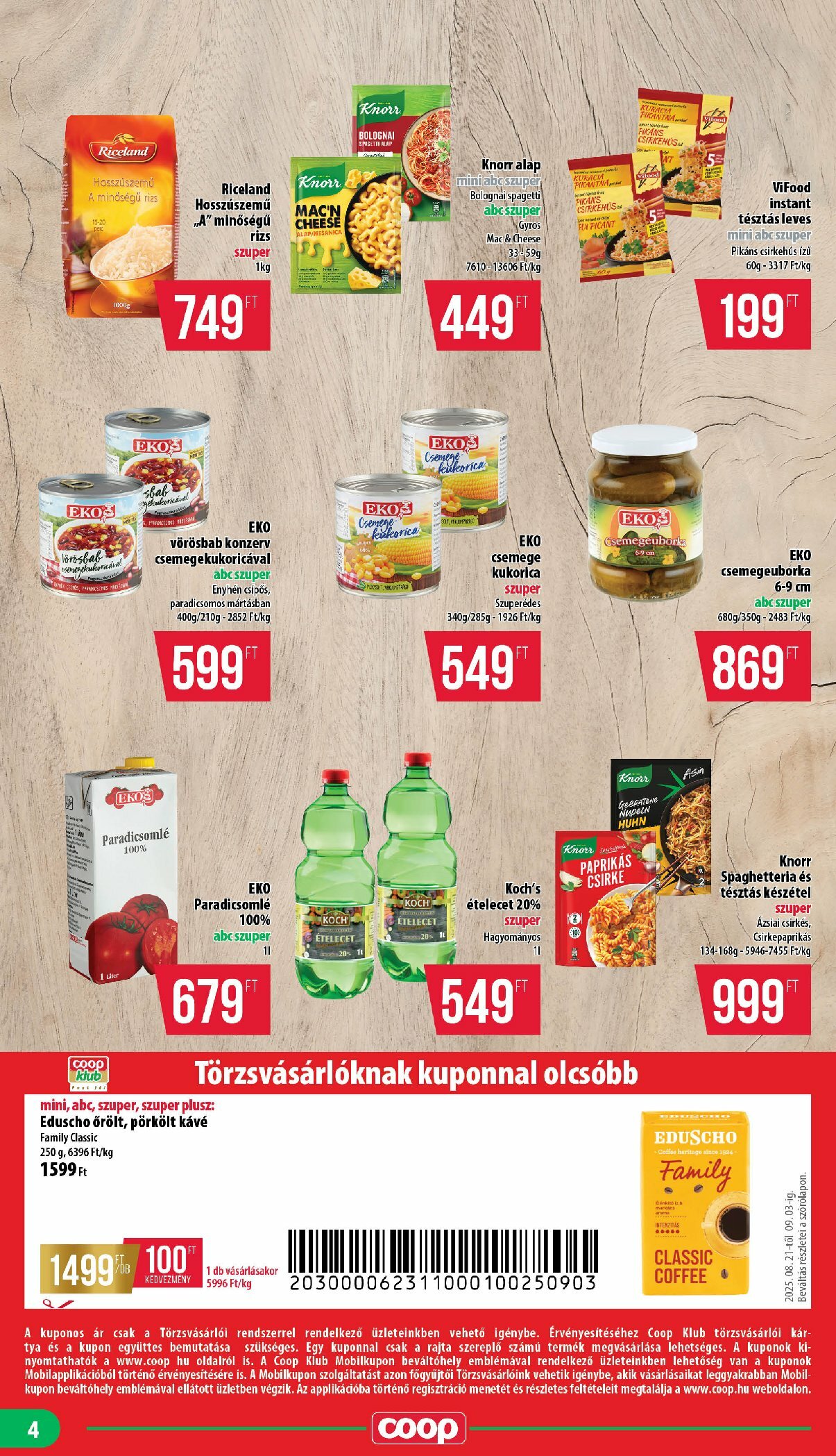 coop - Coop - Mecsek akciós újság, érvényes 08.21. - 09.03. - page: 4