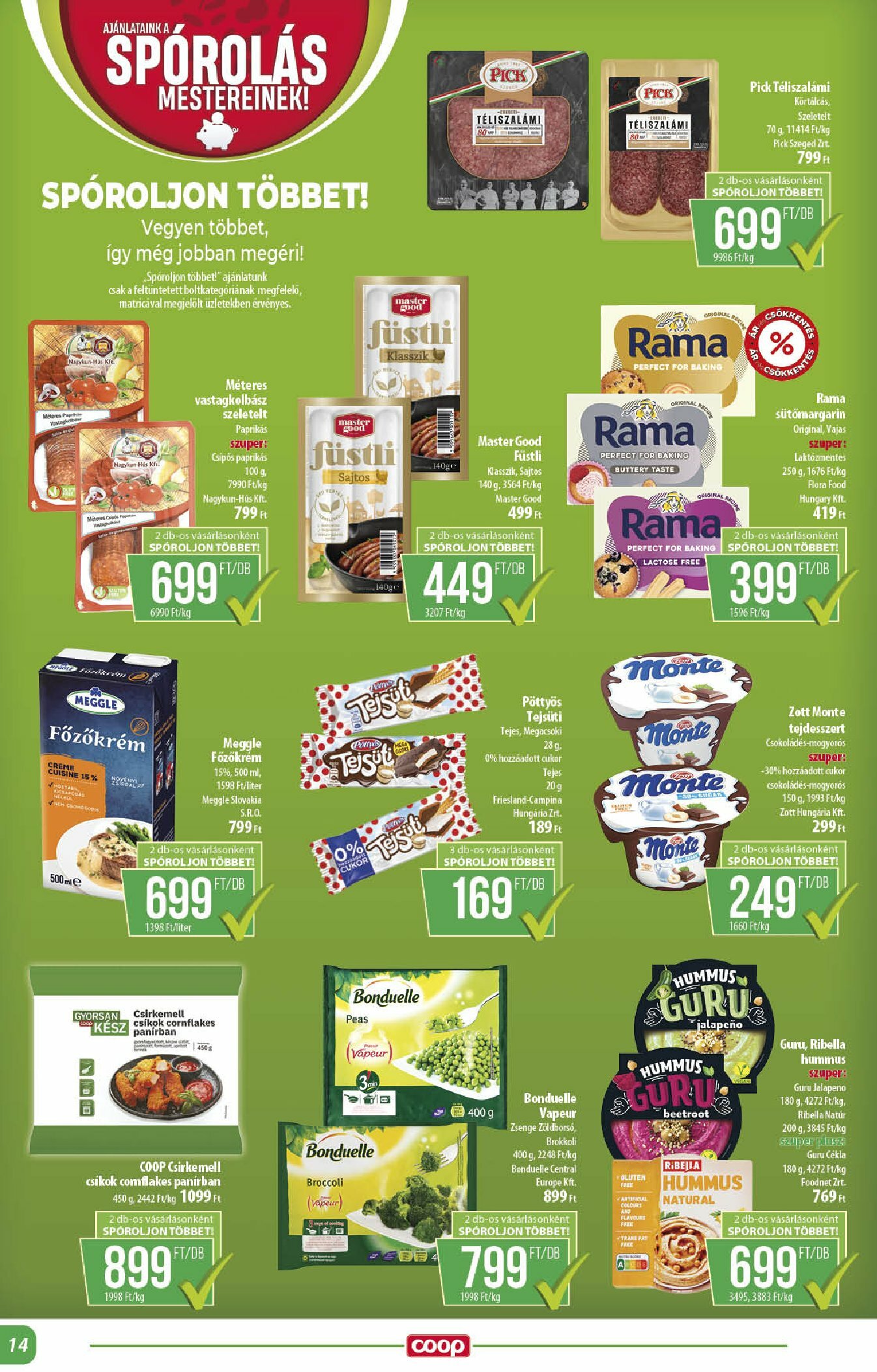 coop - Coop - Alföld akciós újság, érvényes 08.21. - 09.03. - page: 14