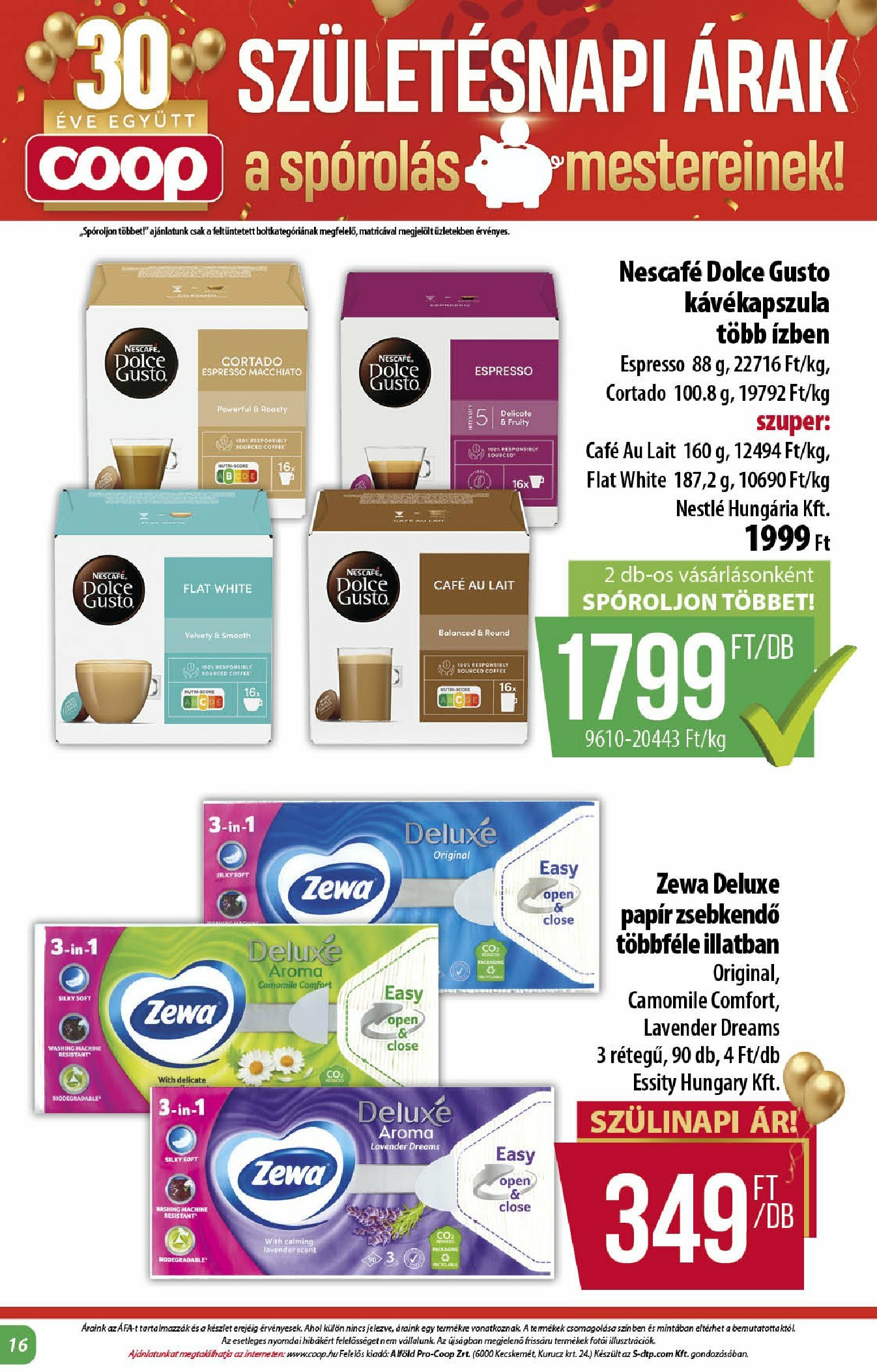 coop - Coop - Alföld akciós újság, érvényes 08.21. - 09.03. - page: 16