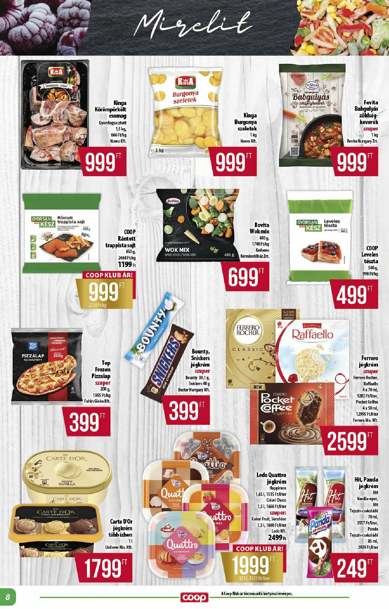 coop - Coop - Alföld akciós újság, érvényes 08.21. - 09.03. - page: 8