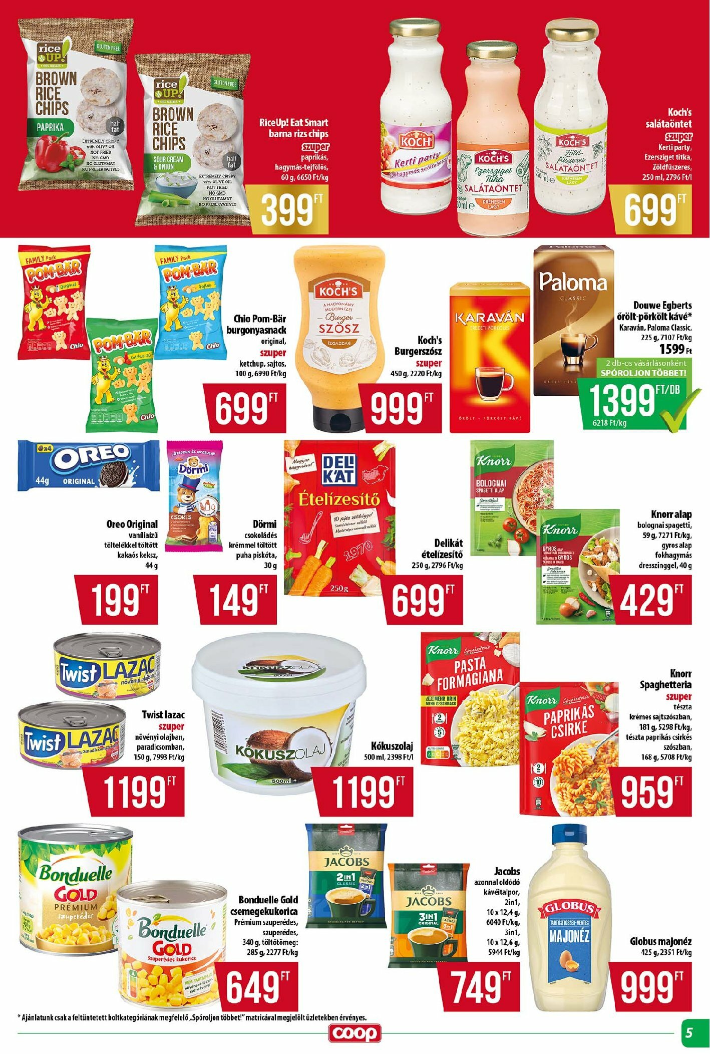coop - Coop - Tisza - Abc-Szuper akciós újság, érvényes 08.21. - 08.27. - page: 5