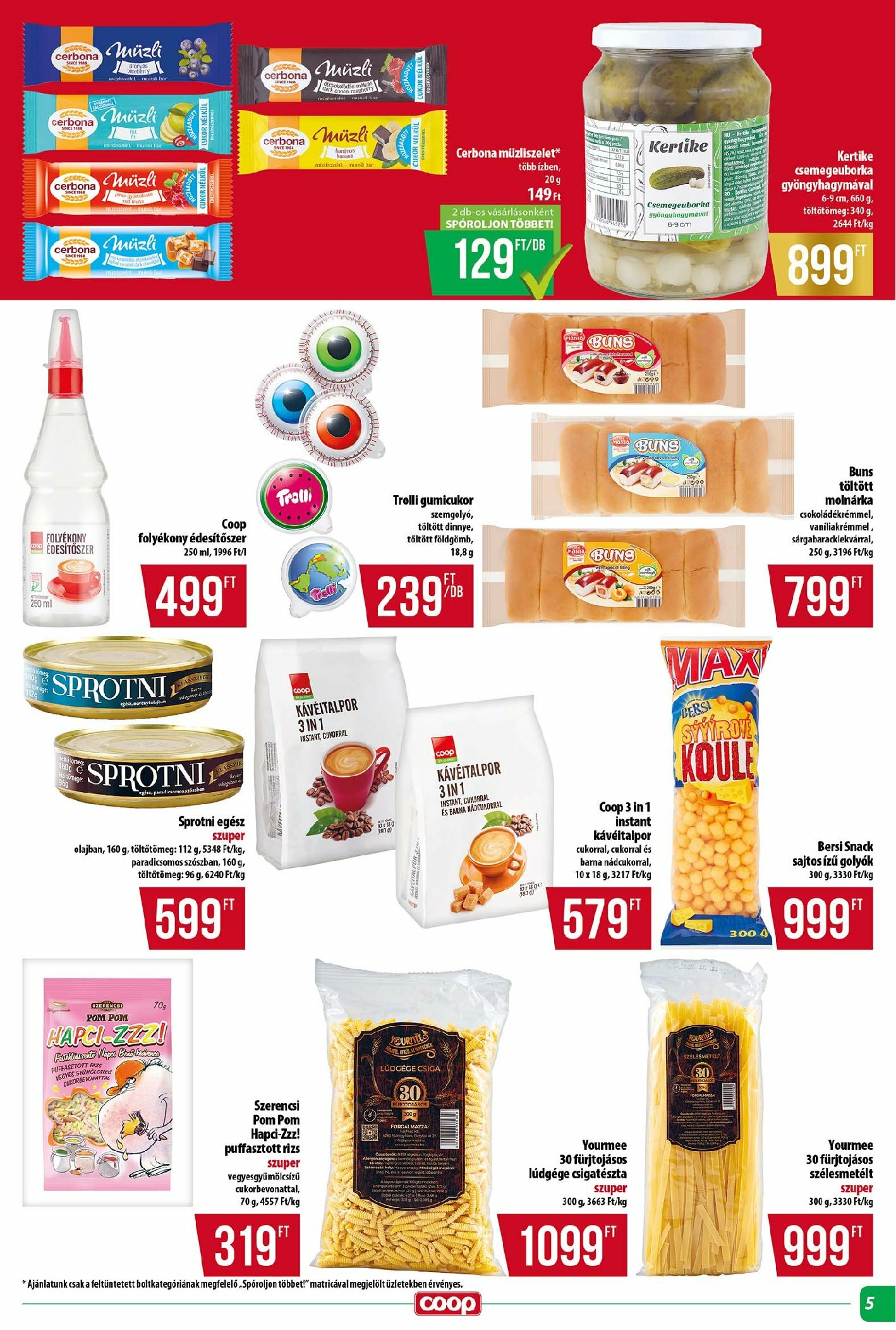 coop - Coop - Tisza - Abc-Szuper akciós újság, érvényes 08.28. - 09.03. - page: 5