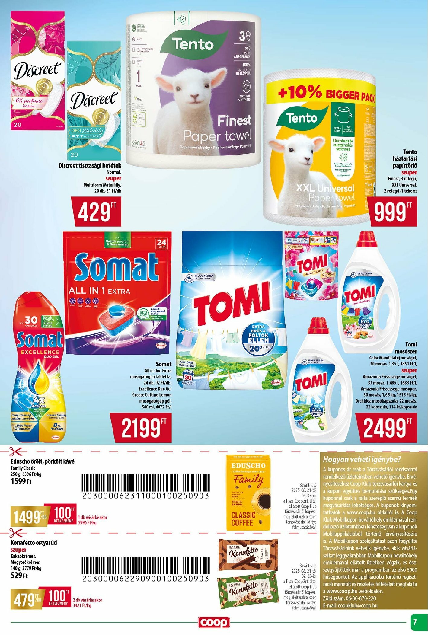 coop - Coop - Tisza - Abc-Szuper akciós újság, érvényes 08.28. - 09.03. - page: 7