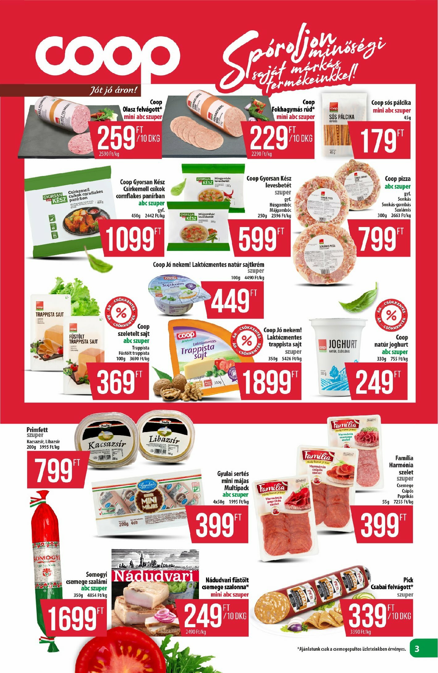 coop - Coop - Észak-Kelet akciós újság, érvényes 08.28. - 09.03. - page: 3