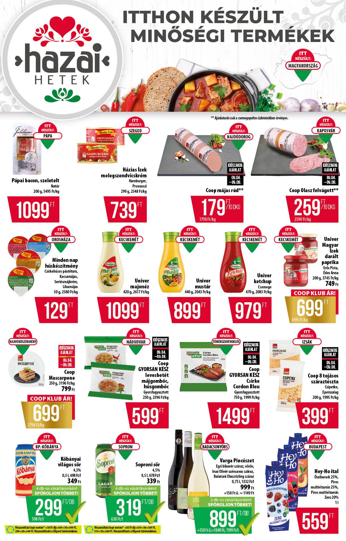 coop - Coop - Alföld Szuper Plusz akciós újság, érvényes 09.04. - 09.10. - page: 4