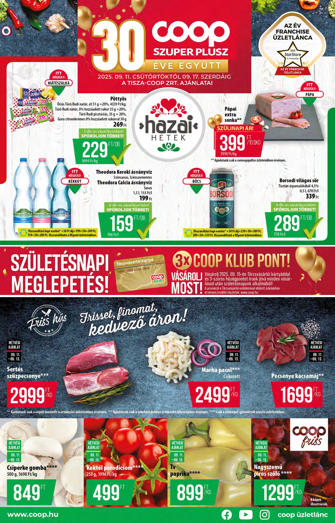 coop - Coop - Tisza Szuper Plusz akciós újság, érvényes 09.11. - 09.17.