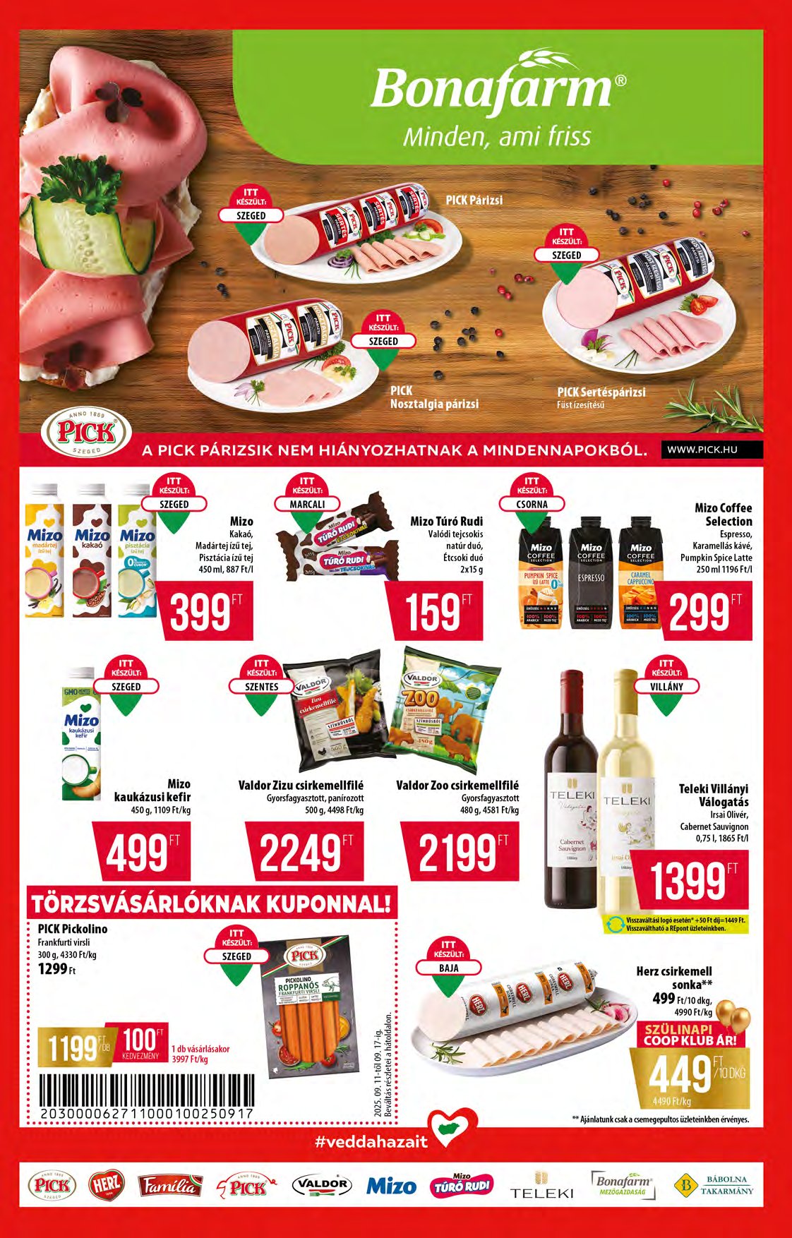 coop - Coop - Tisza Szuper Plusz akciós újság, érvényes 09.11. - 09.17. - page: 5