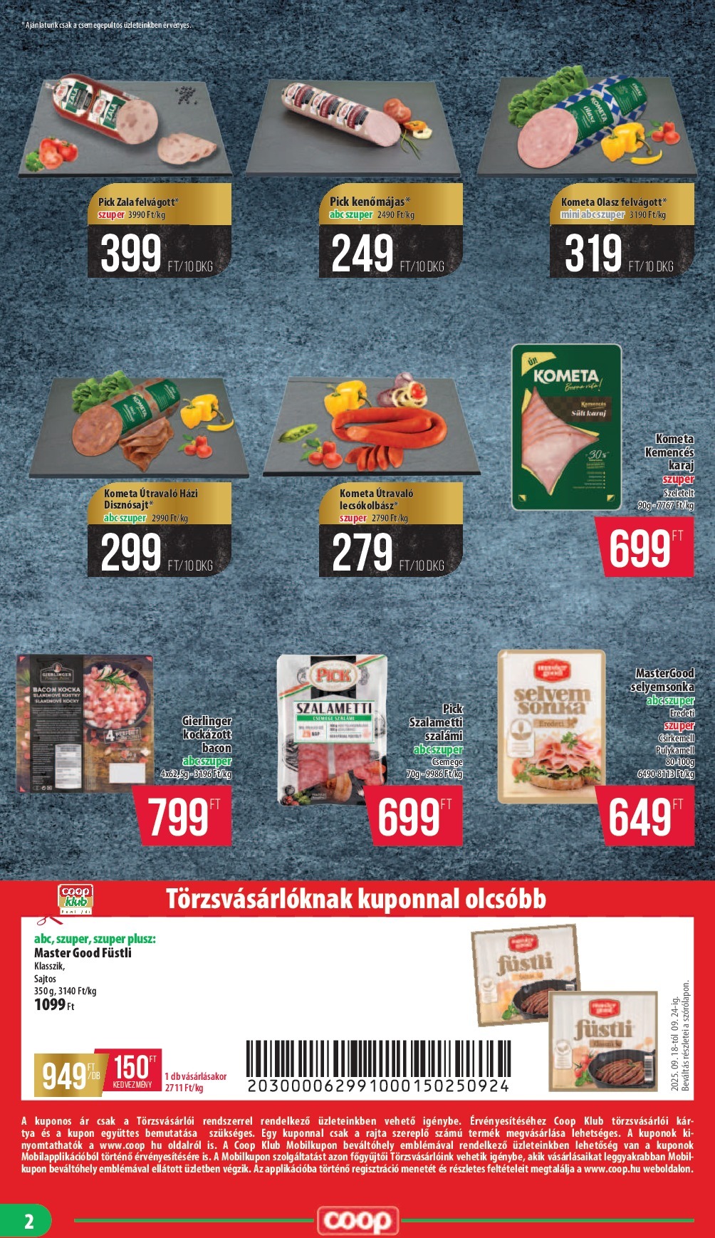 coop - Coop - Nyírzem/Szabolcs Coop akciós újság, érvényes 09.18. - 09.24. - page: 2