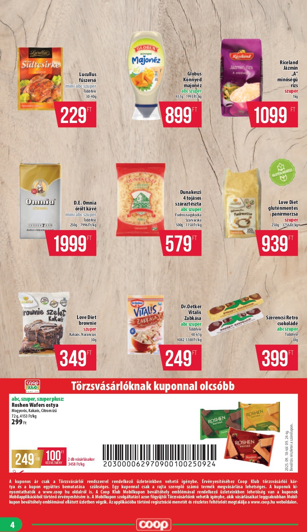 coop - Coop - Nyírzem/Szabolcs Coop akciós újság, érvényes 09.18. - 09.24. - page: 4