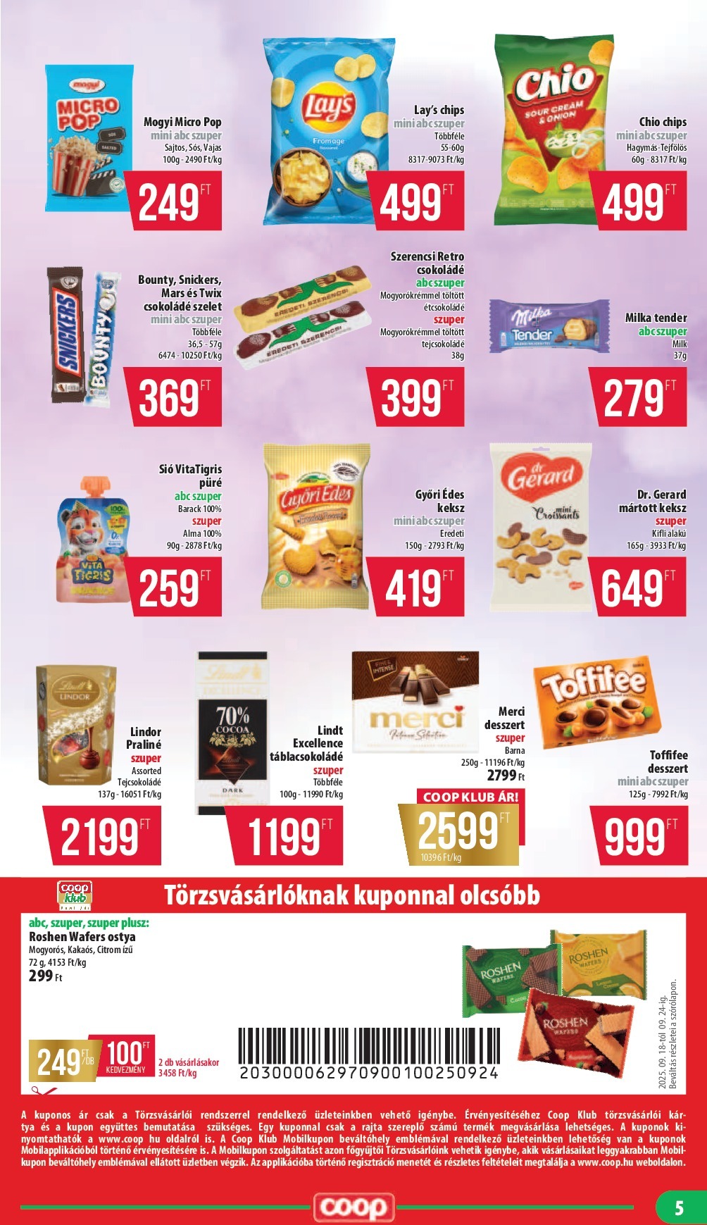 coop - Coop - Mecsek akciós újság, érvényes 09.18. - 09.24. - page: 5