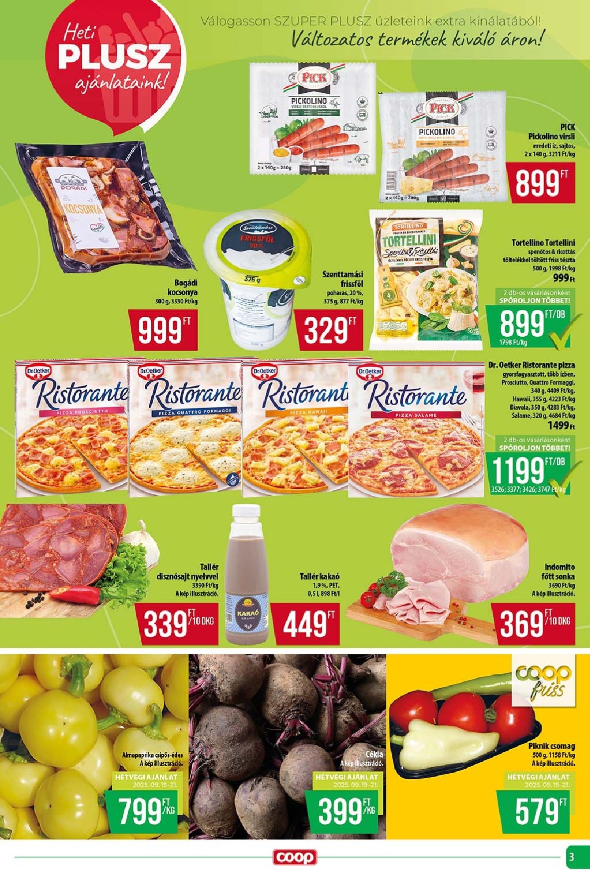 coop - Coop - Szuper Plusz akciós újság, érvényes 09.18. - 09.24. - page: 3