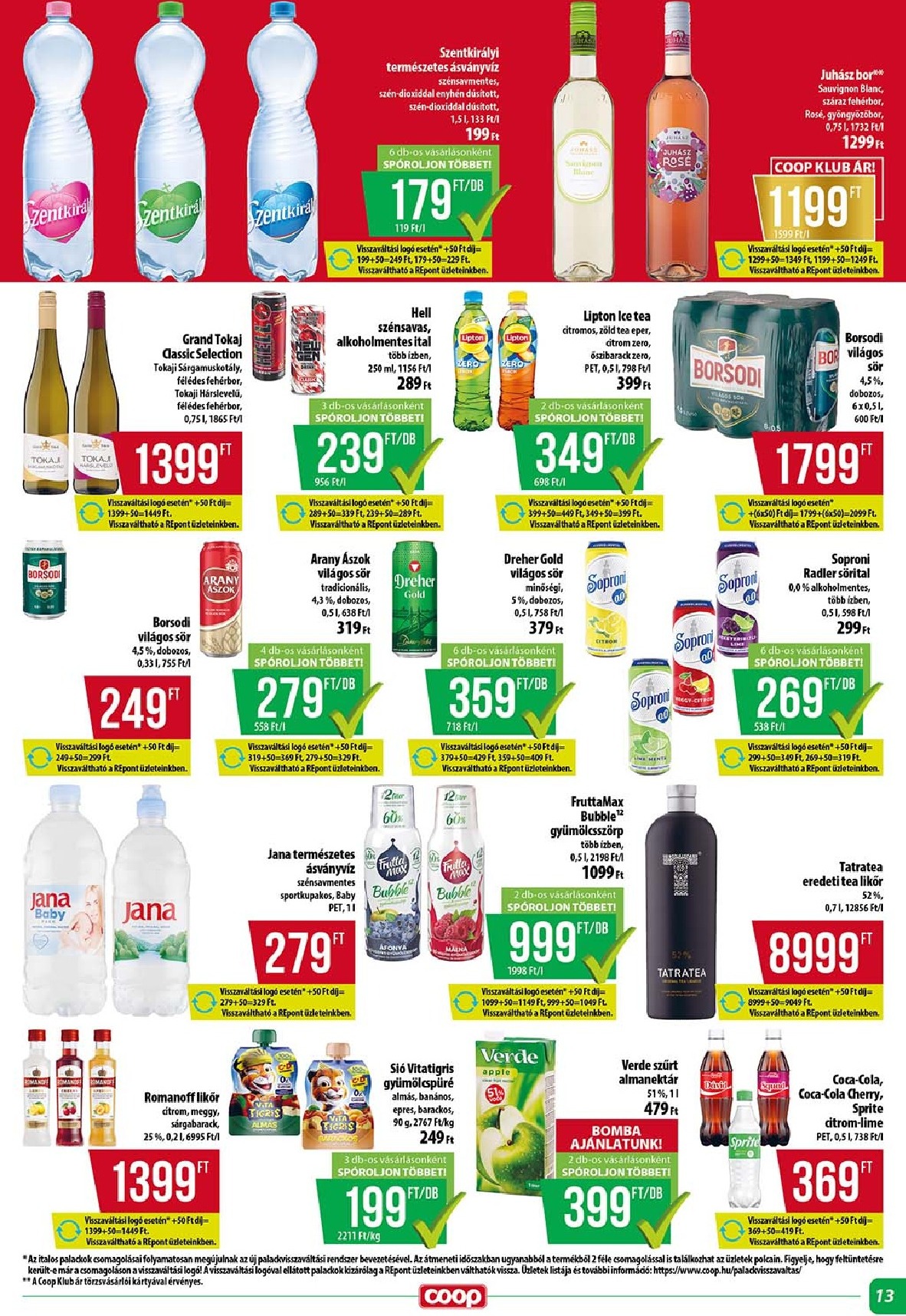 coop - Coop - Szuper Plusz akciós újság, érvényes 09.18. - 09.24. - page: 13