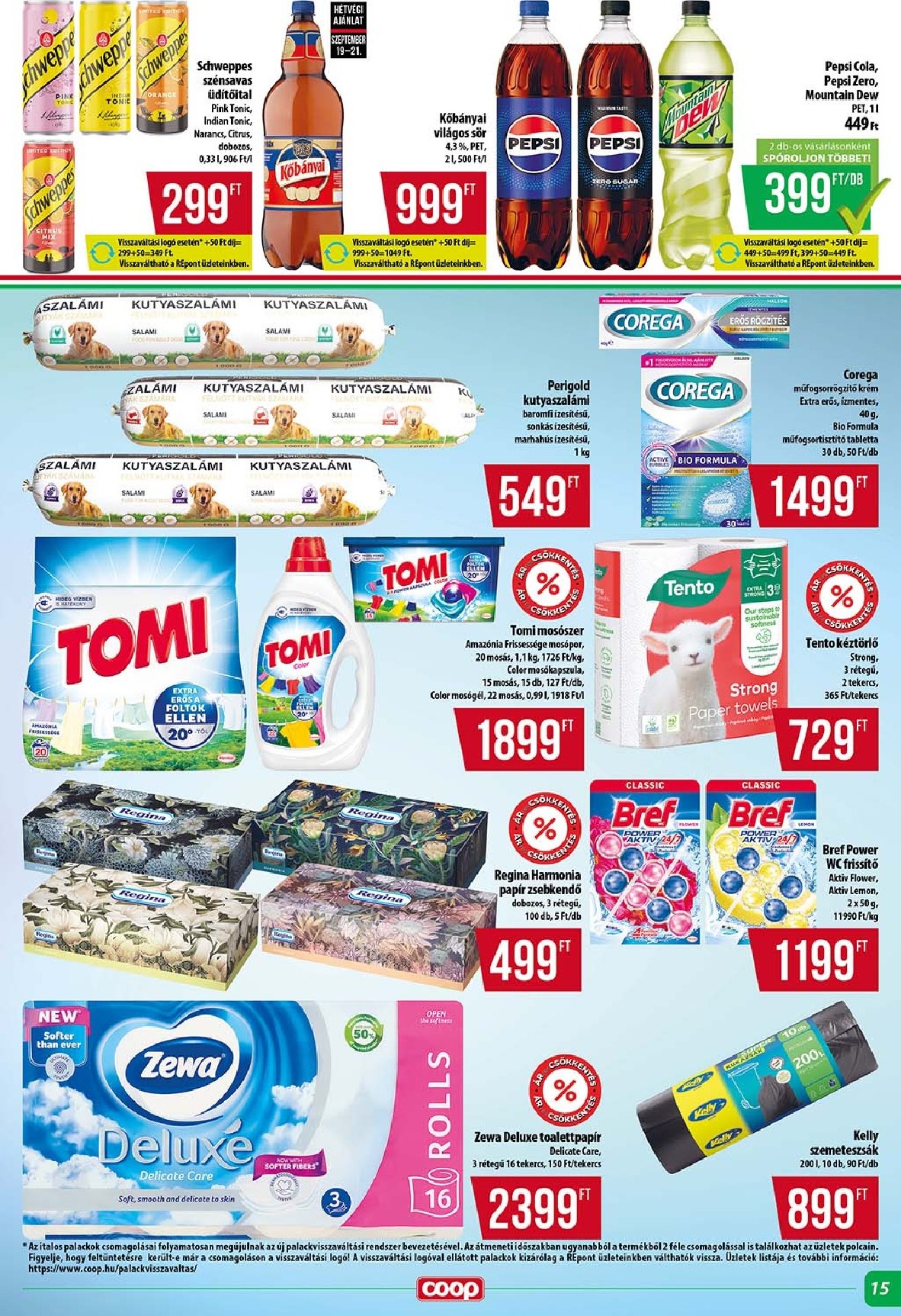 coop - Coop - Szuper Plusz akciós újság, érvényes 09.18. - 09.24. - page: 15