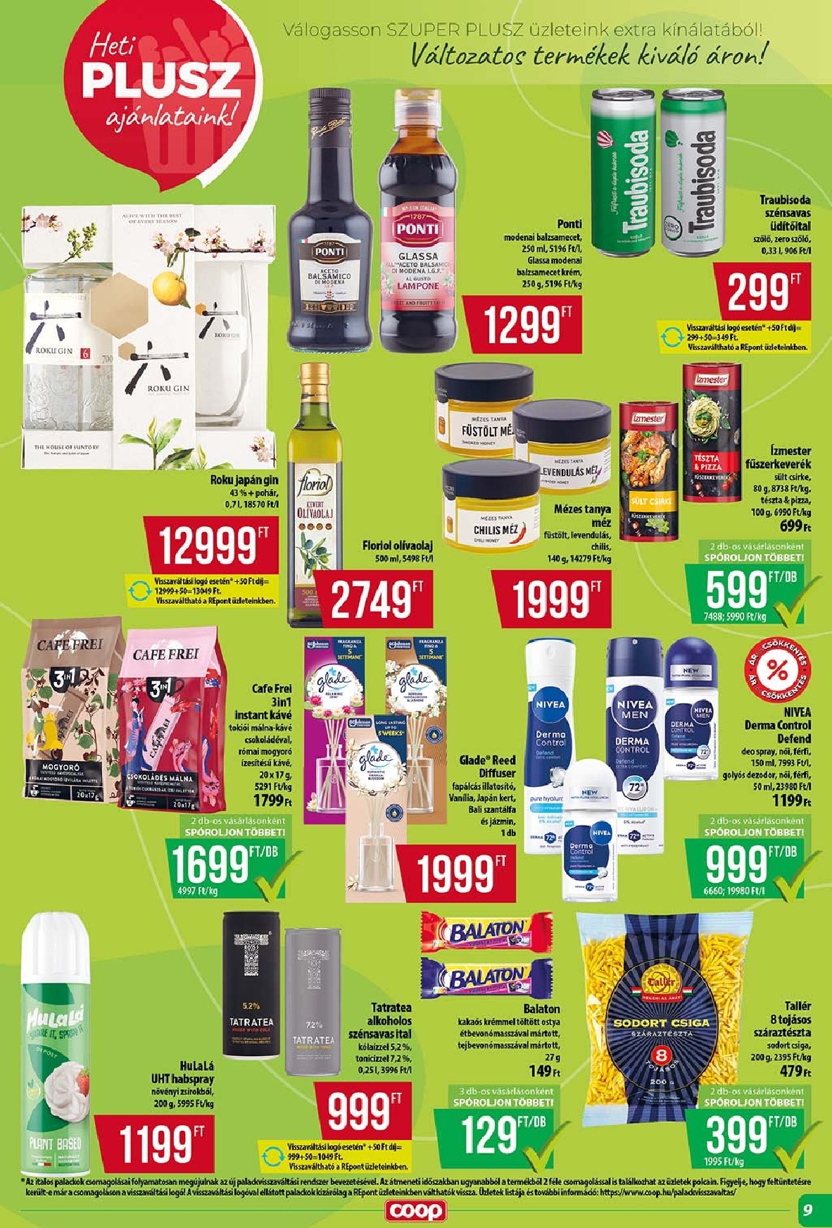 coop - Coop - Szuper Plusz akciós újság, érvényes 09.18. - 09.24. - page: 9