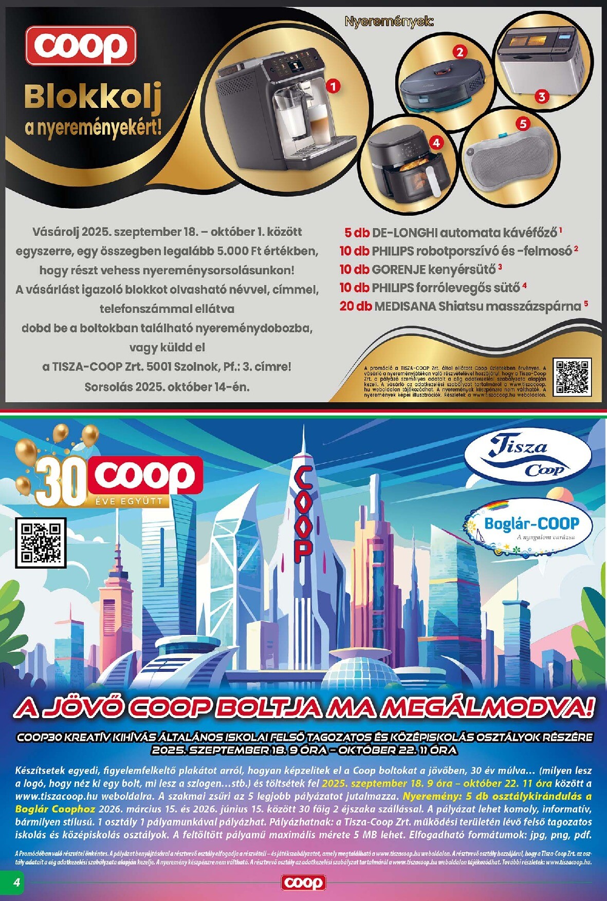 coop - Coop - Tisza - Abc-Szuper akciós újság, érvényes 09.25. - 10.01. - page: 4