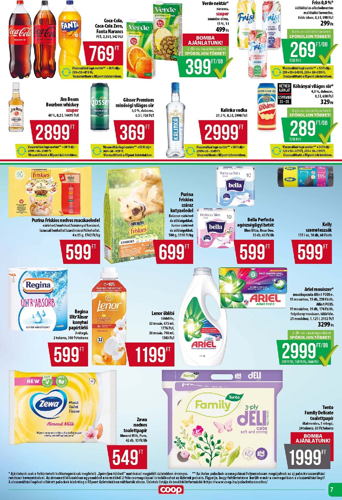 coop - Coop - Tisza - Abc-Szuper akciós újság, érvényes 09.25. - 10.01. - page: 7