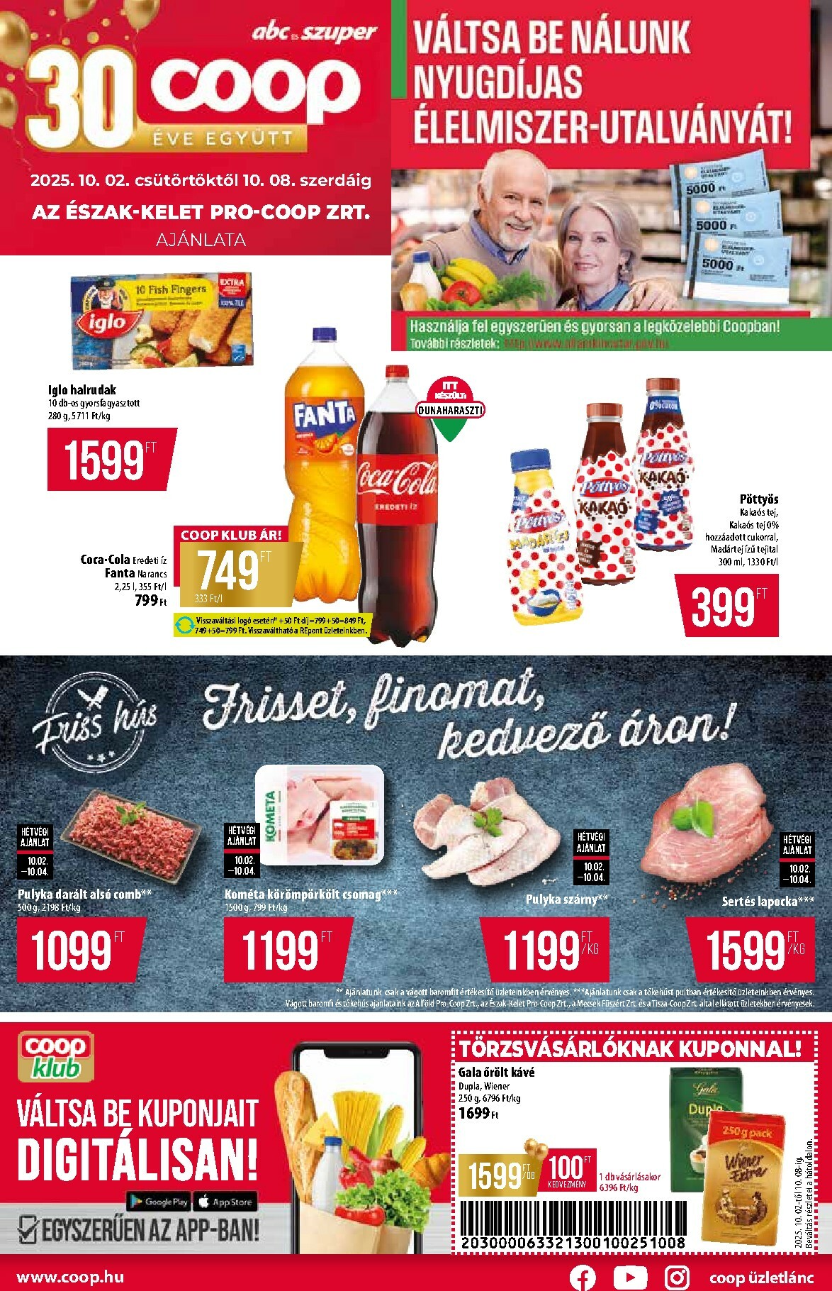 coop - Coop - Észak-Kelet - Abc-Szuper akciós újság, érvényes 10.02. - 10.08.