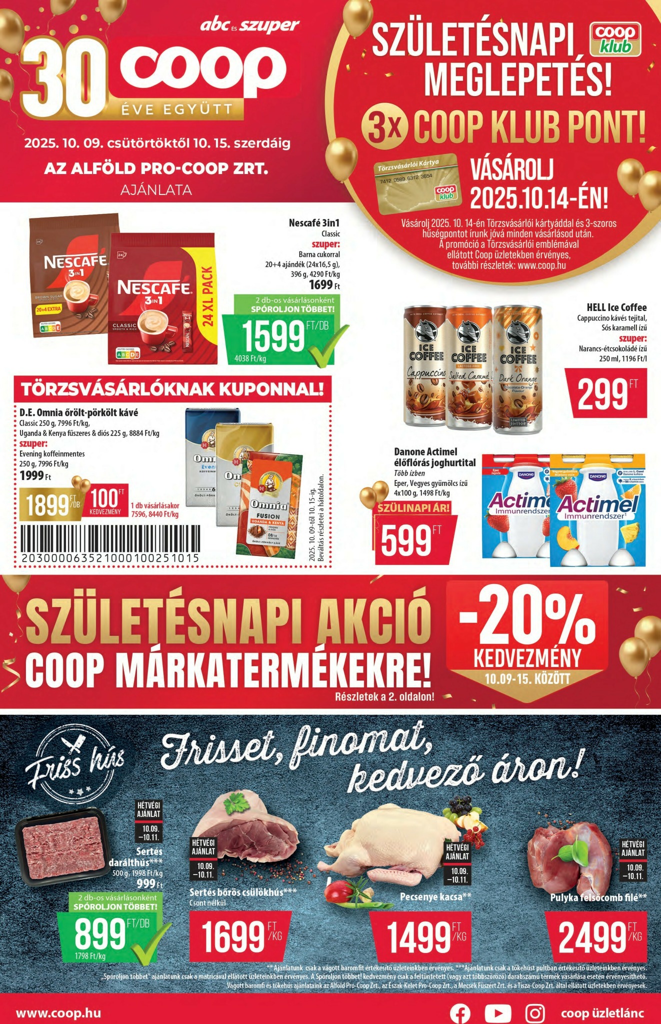 coop - Coop - Alföld - Abc-Szuper akciós újság, érvényes 10.09. - 10.15.