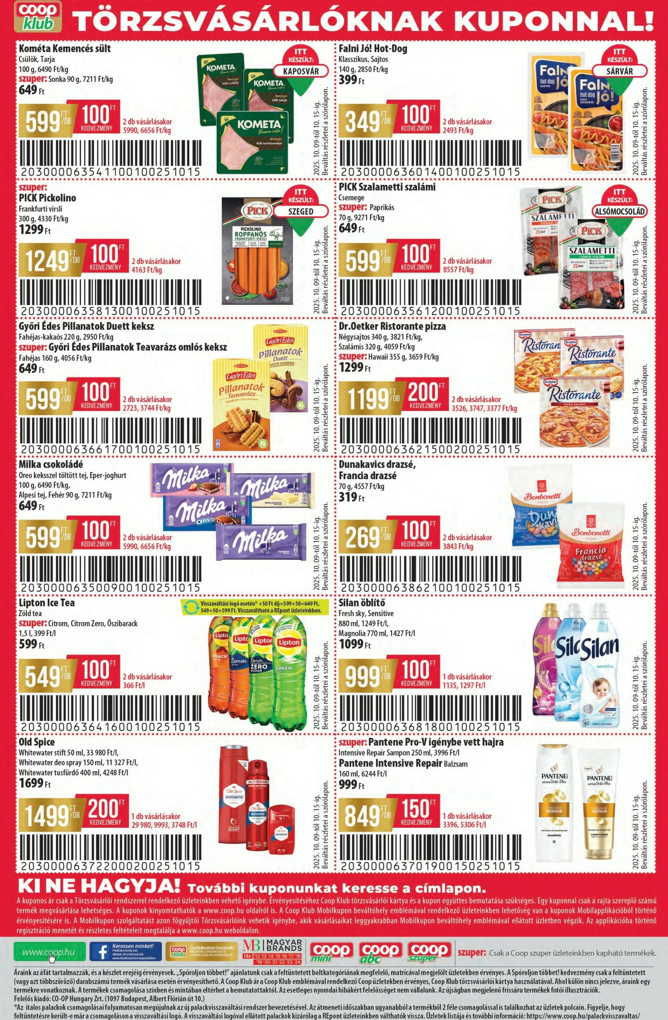 coop - Coop - Alföld - Abc-Szuper akciós újság, érvényes 10.09. - 10.15. - page: 8